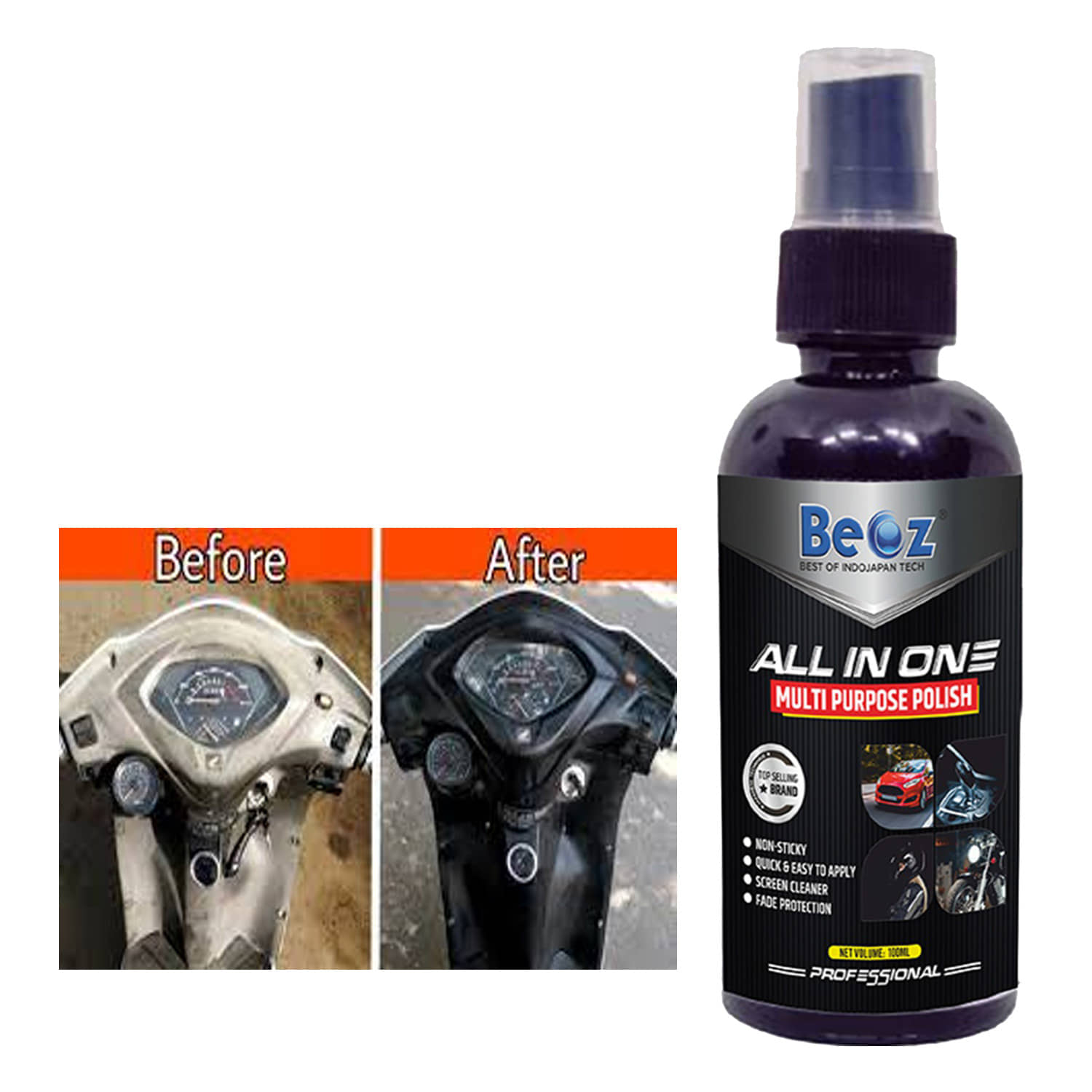 BEOZ - Finishing Metal Polish For All Cars & Motorbikes ( Pack of 1 )
