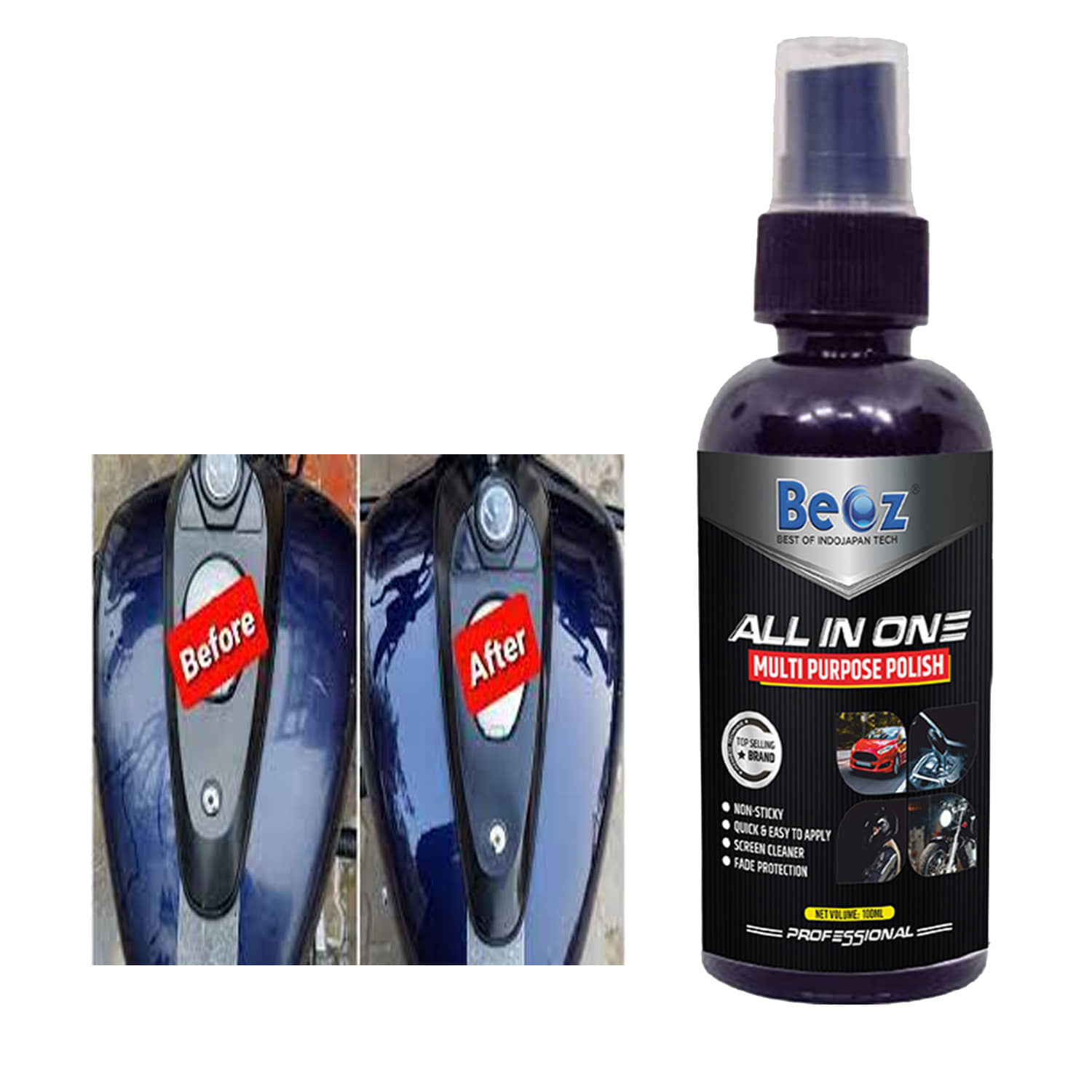 BEOZ - Finishing Metal Polish For All Motorbikes ( Pack of 1 )