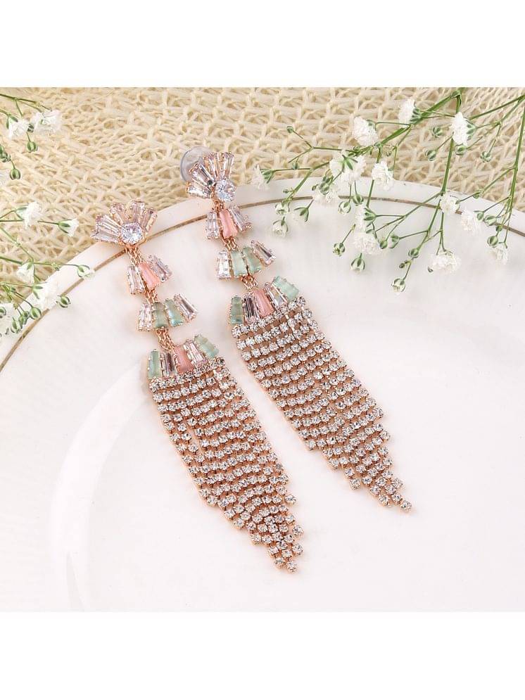     			Bhagya Lakshmi Multicolor Danglers Earrings ( Pack of 1 )
