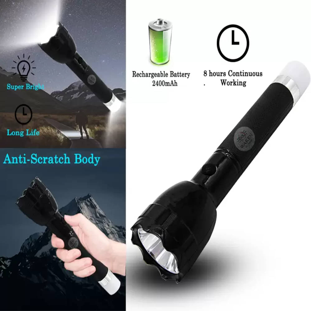     			CIELKART - 11W Rechargeable Flashlight Torch ( Pack of 1 )