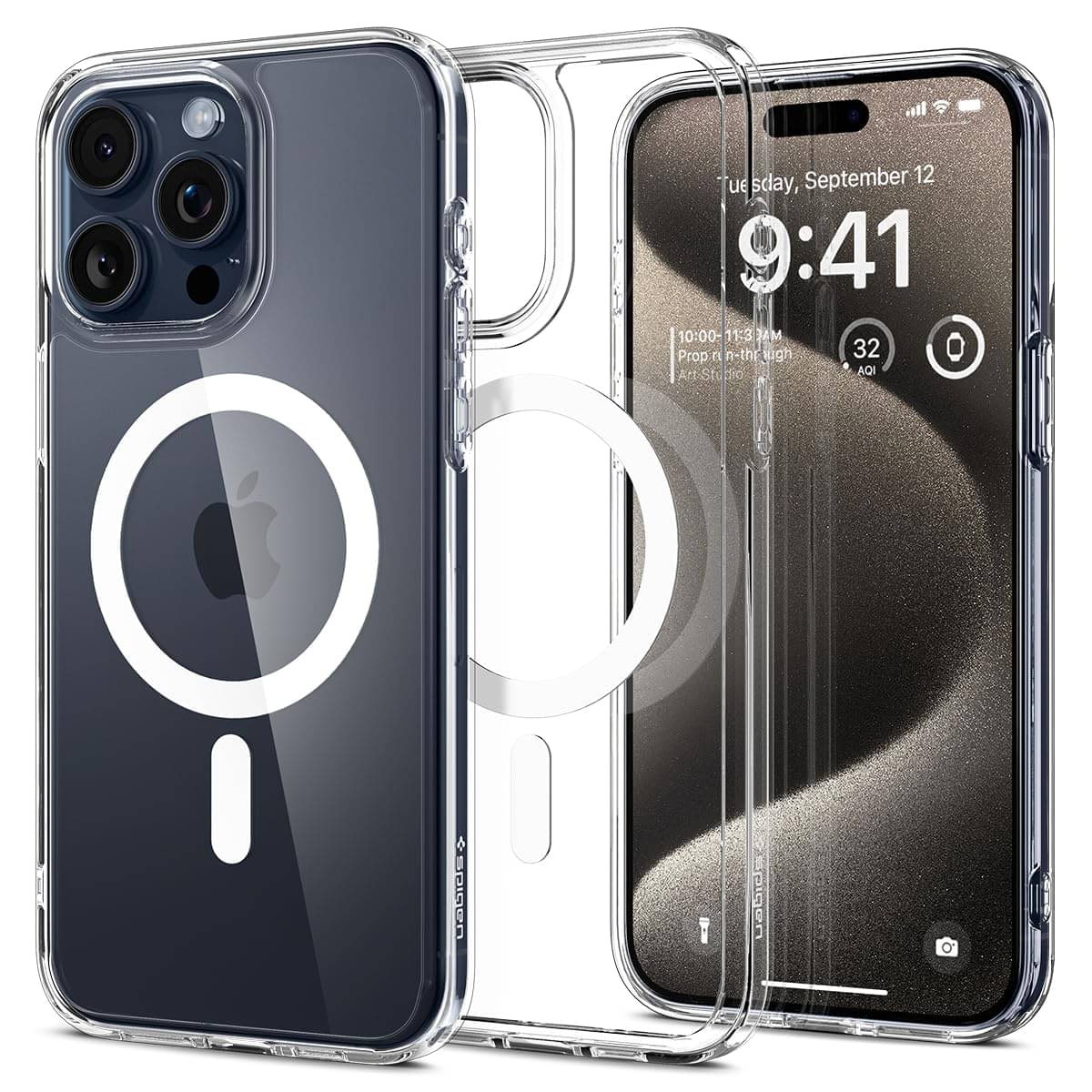     			Case Vault Covers Hybrid Covers Compatible For Silicon Apple iPhone 15 Pro Max ( Pack of 1 )