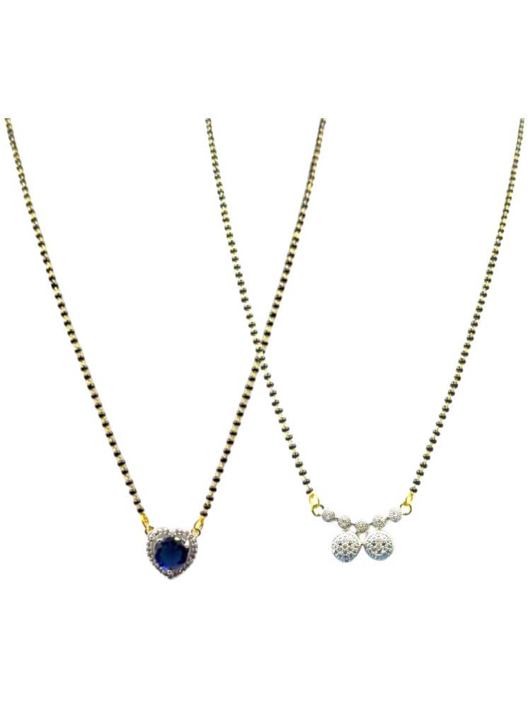 Charms Golden Mangalsutra Set ( Pack of 2 )