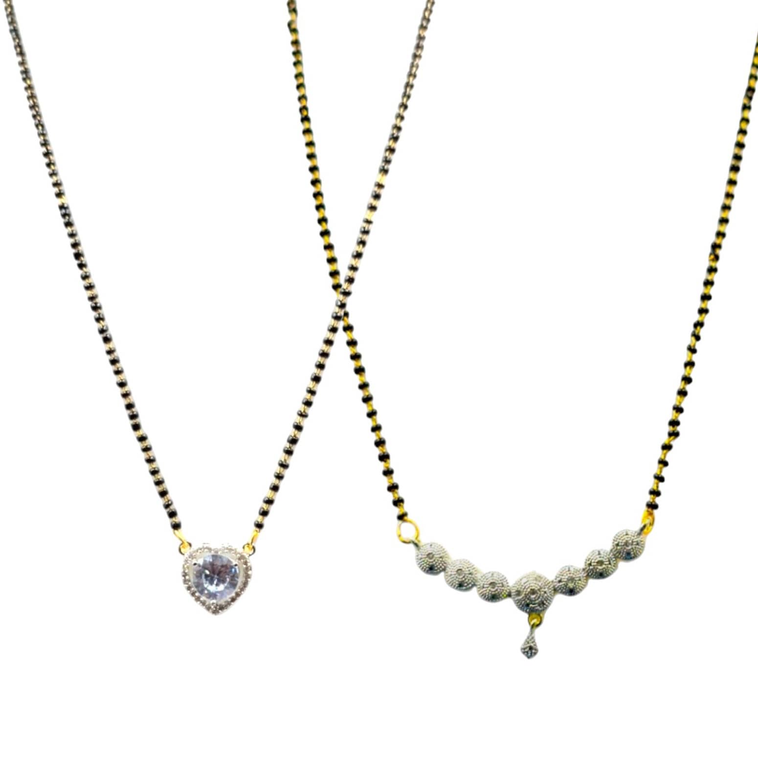 Charms Golden Mangalsutra Set ( Pack of 2 )