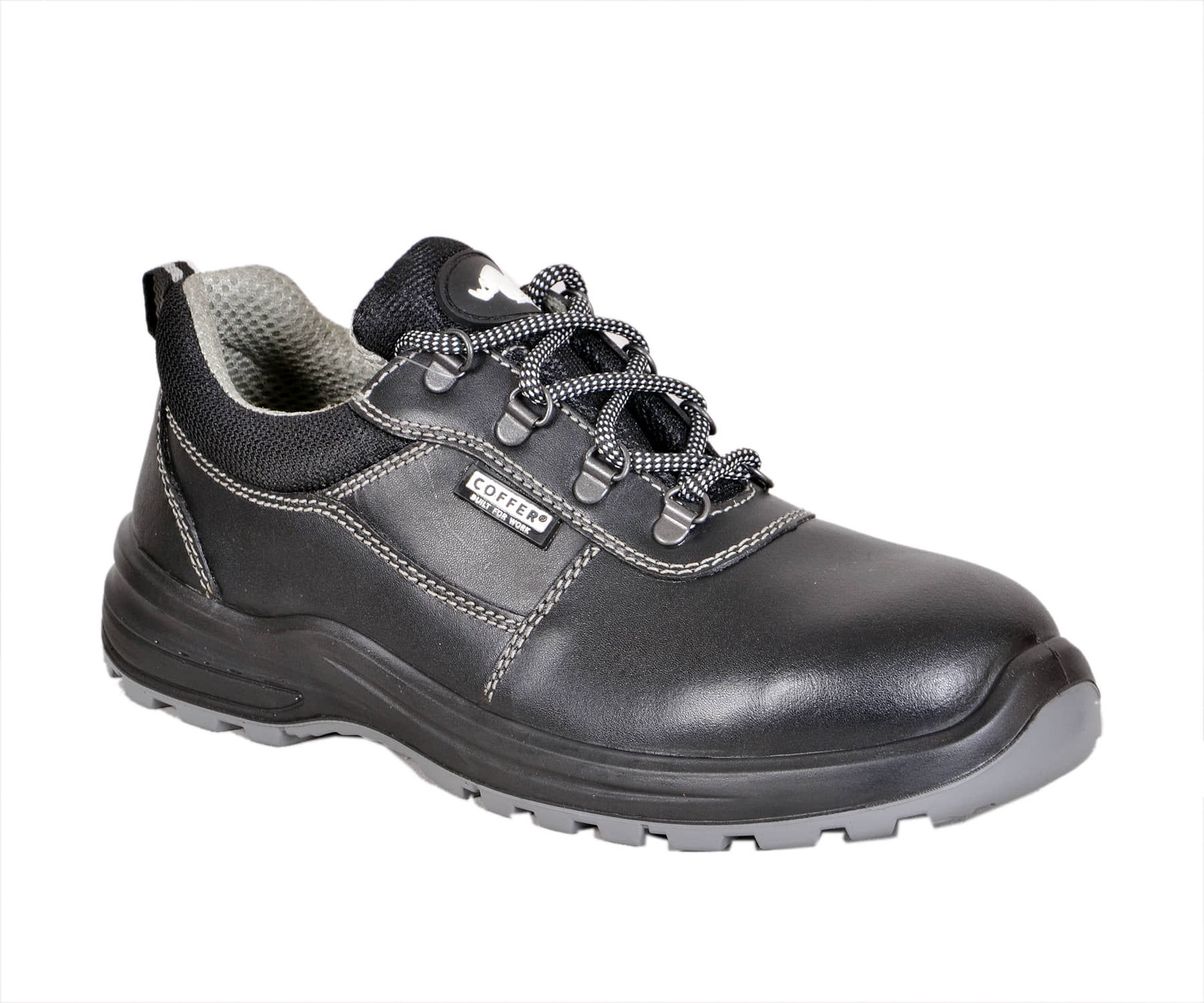 Coffer Safety Low Ankle Black Safety Shoes
