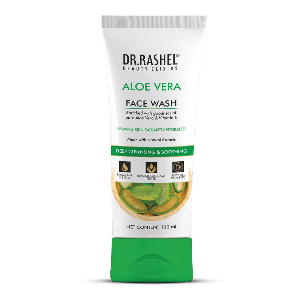     			DR RASHEL Aloe Vera Face Wash Cleanses and refreshes all types of skin (100 ml, Pack of 1)