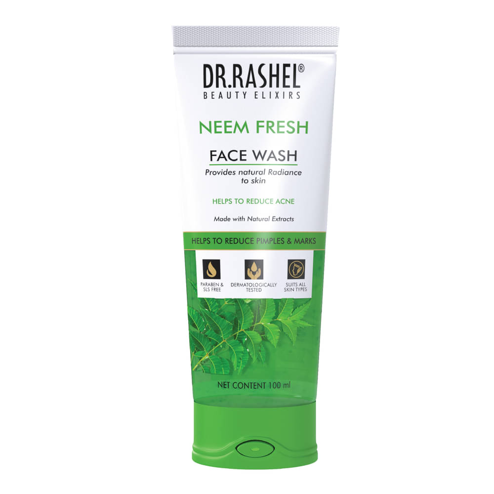     			DR RASHEL Neem Face Wash Cleanses and refreshes all types of skin (100 ml, Pack of 1)