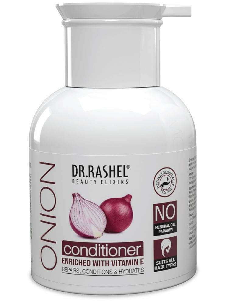 DR RASHEL Onion Conditioner with black seed oil Moisturizes and Detangles Hair (200 ml)(Pack of 1) DR RASHEL Onion Conditioner with black seed oil Moisturizes and Detangles Hair (200 ml)(Pack of 1)