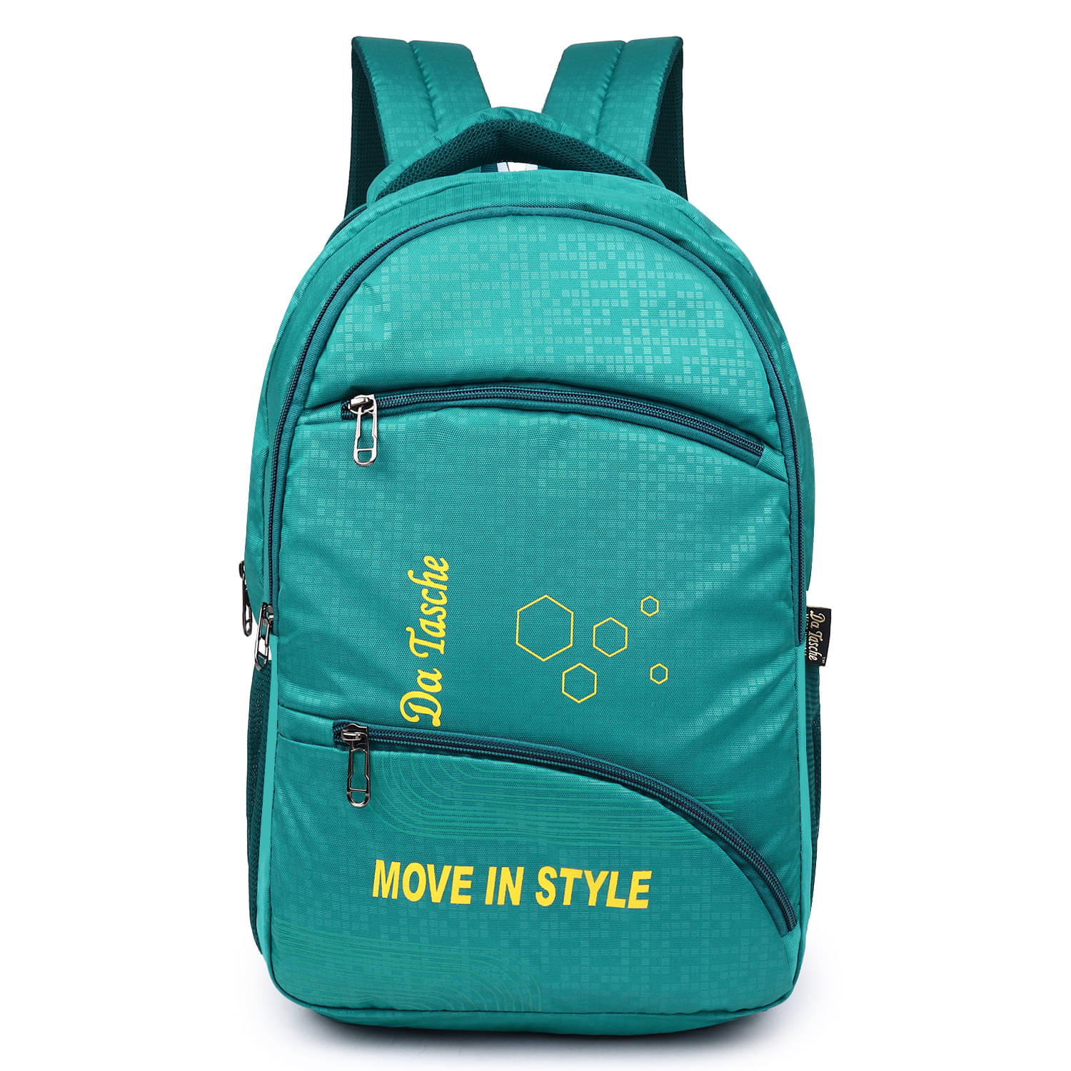     			Da Tasche Green Polyester Backpack With Raincover ( 40 Ltrs )