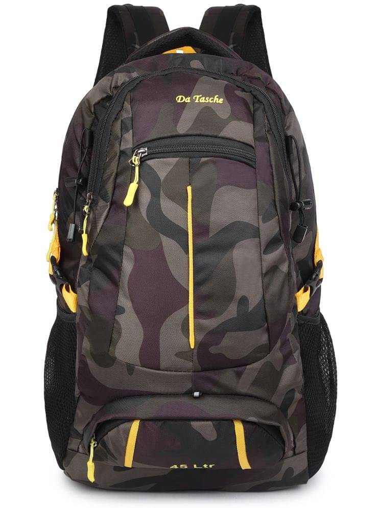     			Da Tasche Multi Color Polyester Backpack With Raincover ( 45 Ltrs )