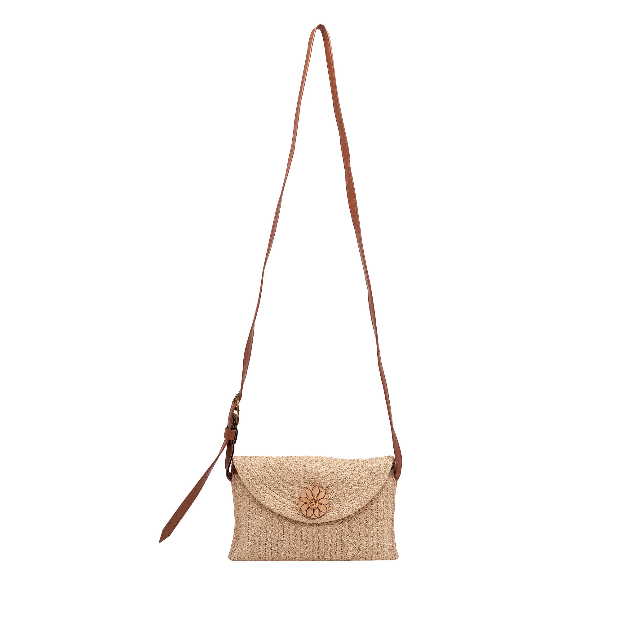     			ENSAC Sling Bag Jute Set of 1 ( Beige )