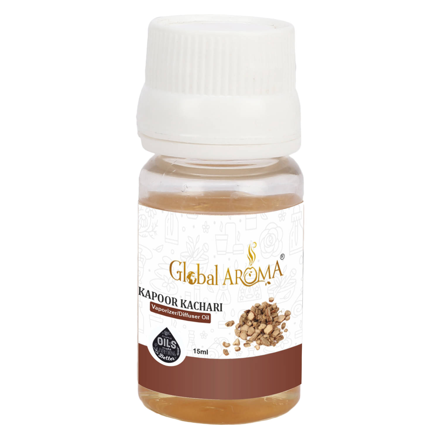 GLOBAL AROMA Kapoor Kachari Fragrance Aroma Diffusers Oil - 15 ML GLOBAL AROMA Kapoor Kachari Fragrance Aroma Diffusers Oil - 15 ML