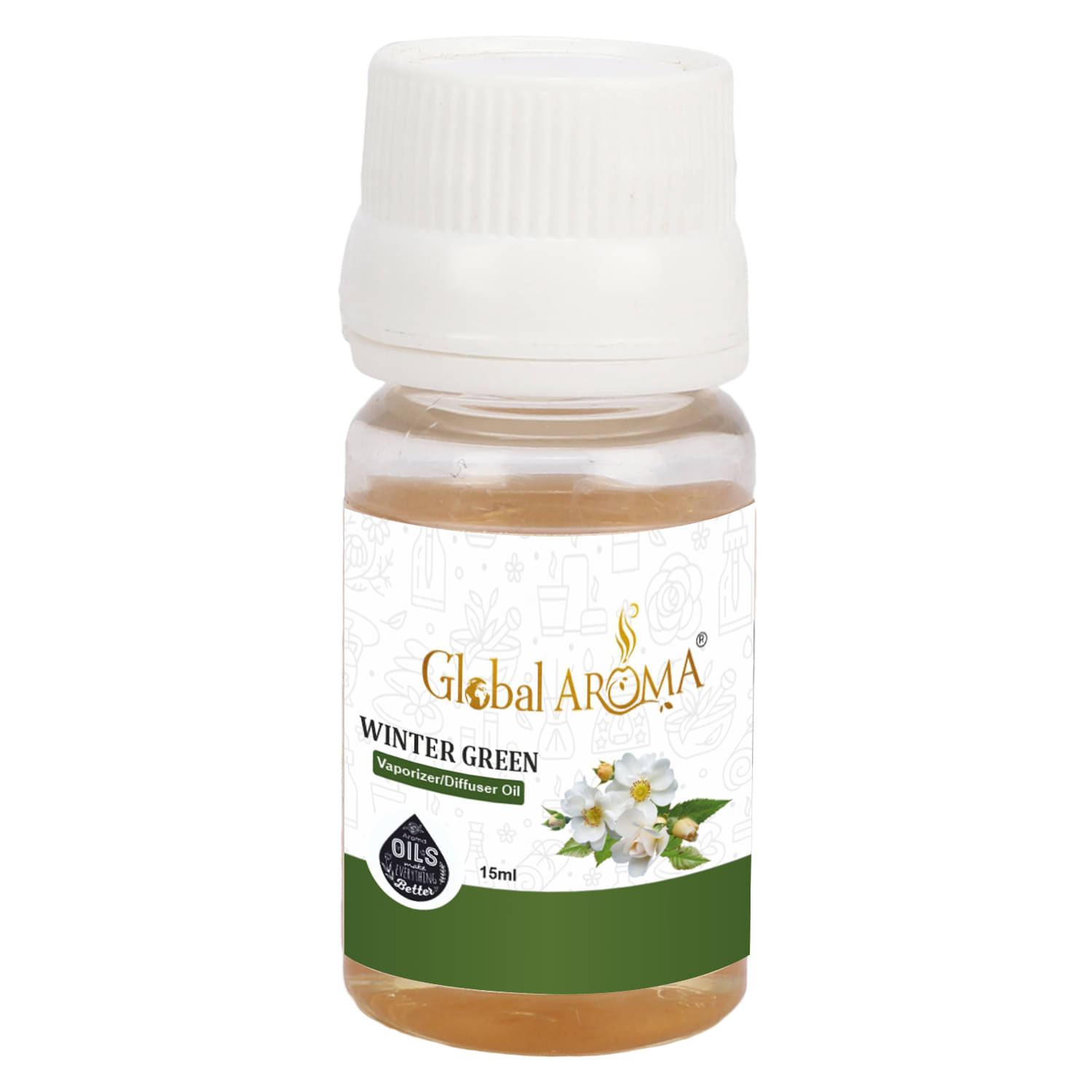GLOBAL AROMA Winter Green Fragrance Aroma Diffusers Oil - 15 ML GLOBAL AROMA Winter Green Fragrance Aroma Diffusers Oil - 15 ML