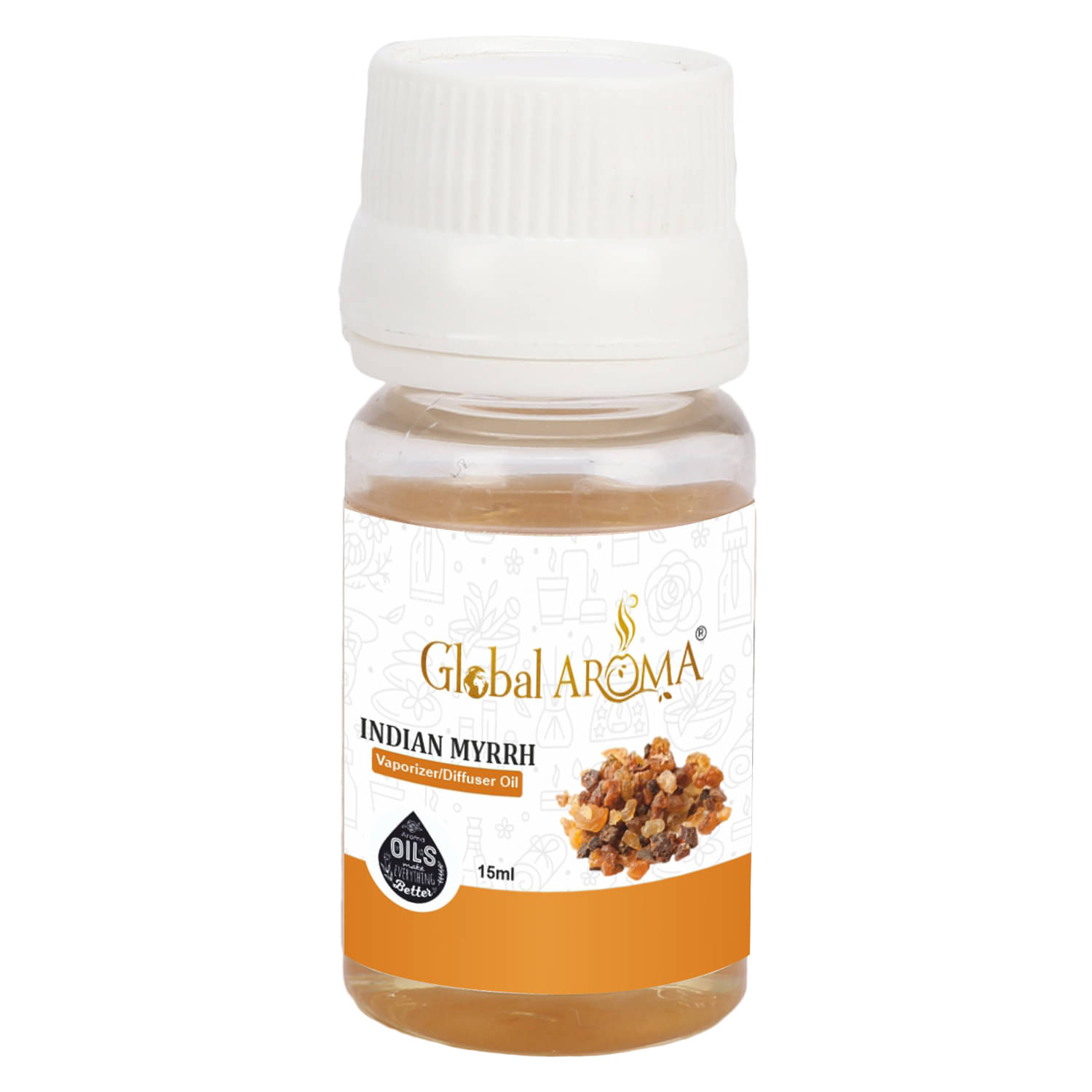     			GLOBAL AROMA Indian Myrrh Fragrance Aroma Diffusers Oil - 15 ML