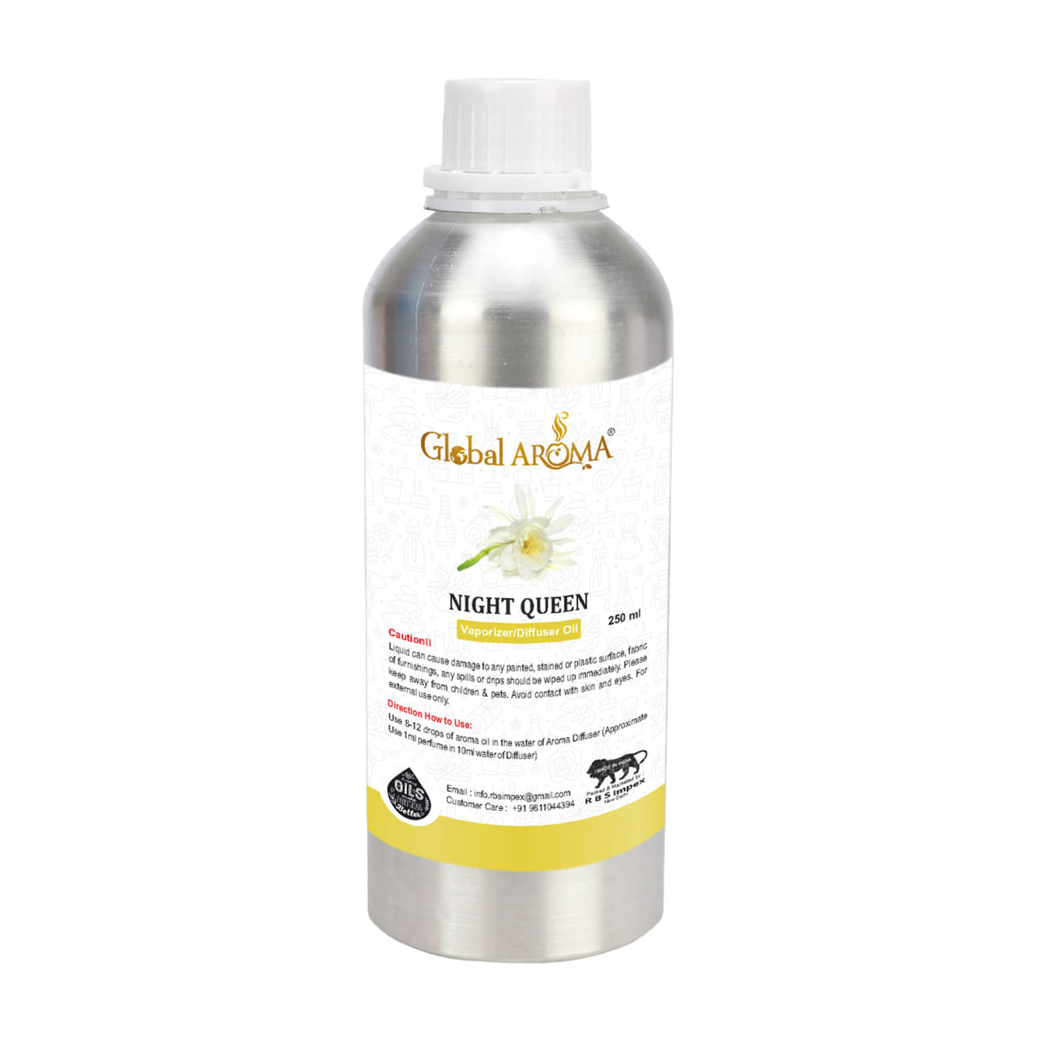 GLOBAL AROMA Night Queen Fragrance Aroma Diffusers Oil - 250 ML GLOBAL AROMA Night Queen Fragrance Aroma Diffusers Oil - 250 ML
