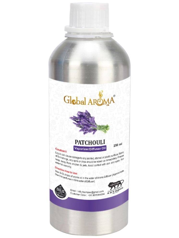 GLOBAL AROMA Patchouli Fragrance Aroma Diffusers Oil - 250 ML GLOBAL AROMA Patchouli Fragrance Aroma Diffusers Oil - 250 ML