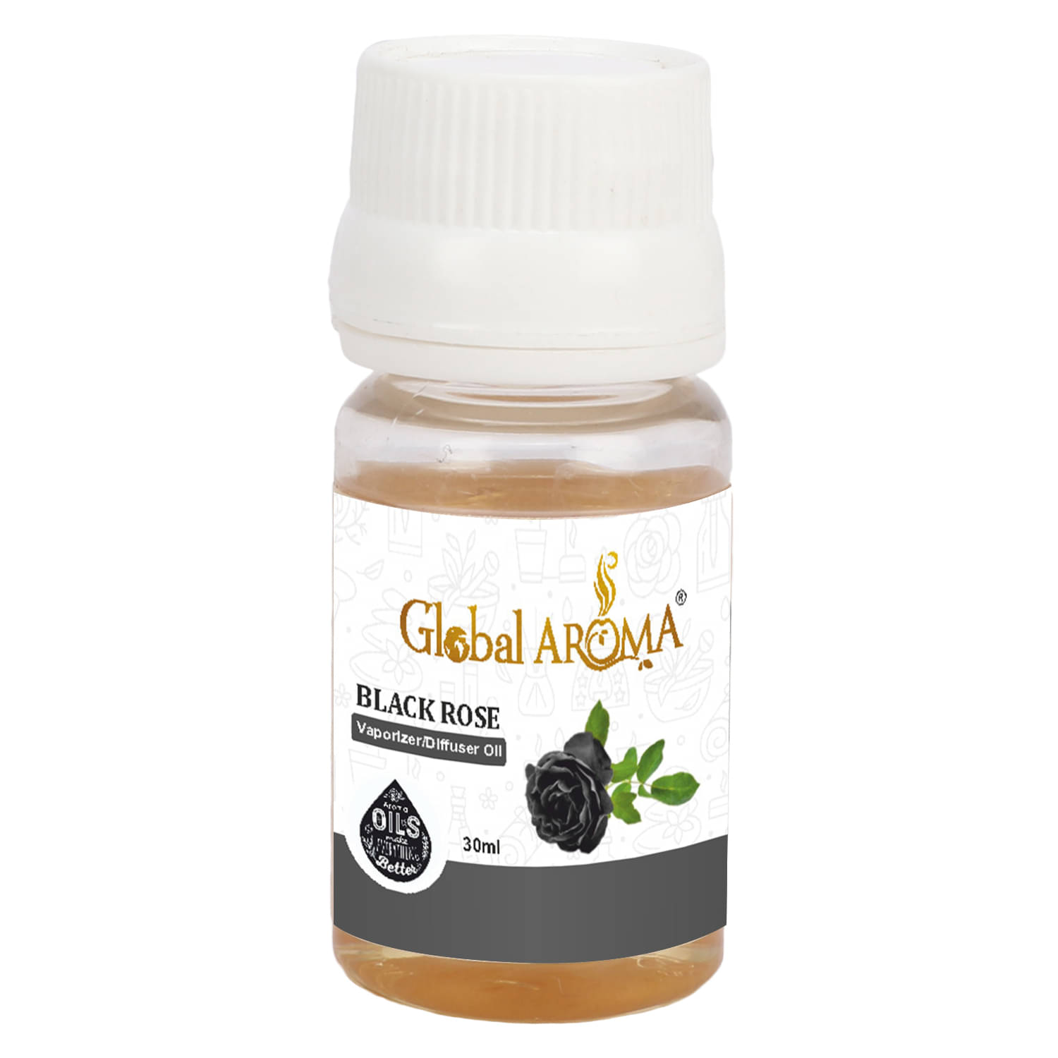 GLOBAL AROMA Black Rose Fragrance Aroma Diffusers Oil - 30 ML GLOBAL AROMA Black Rose Fragrance Aroma Diffusers Oil - 30 ML