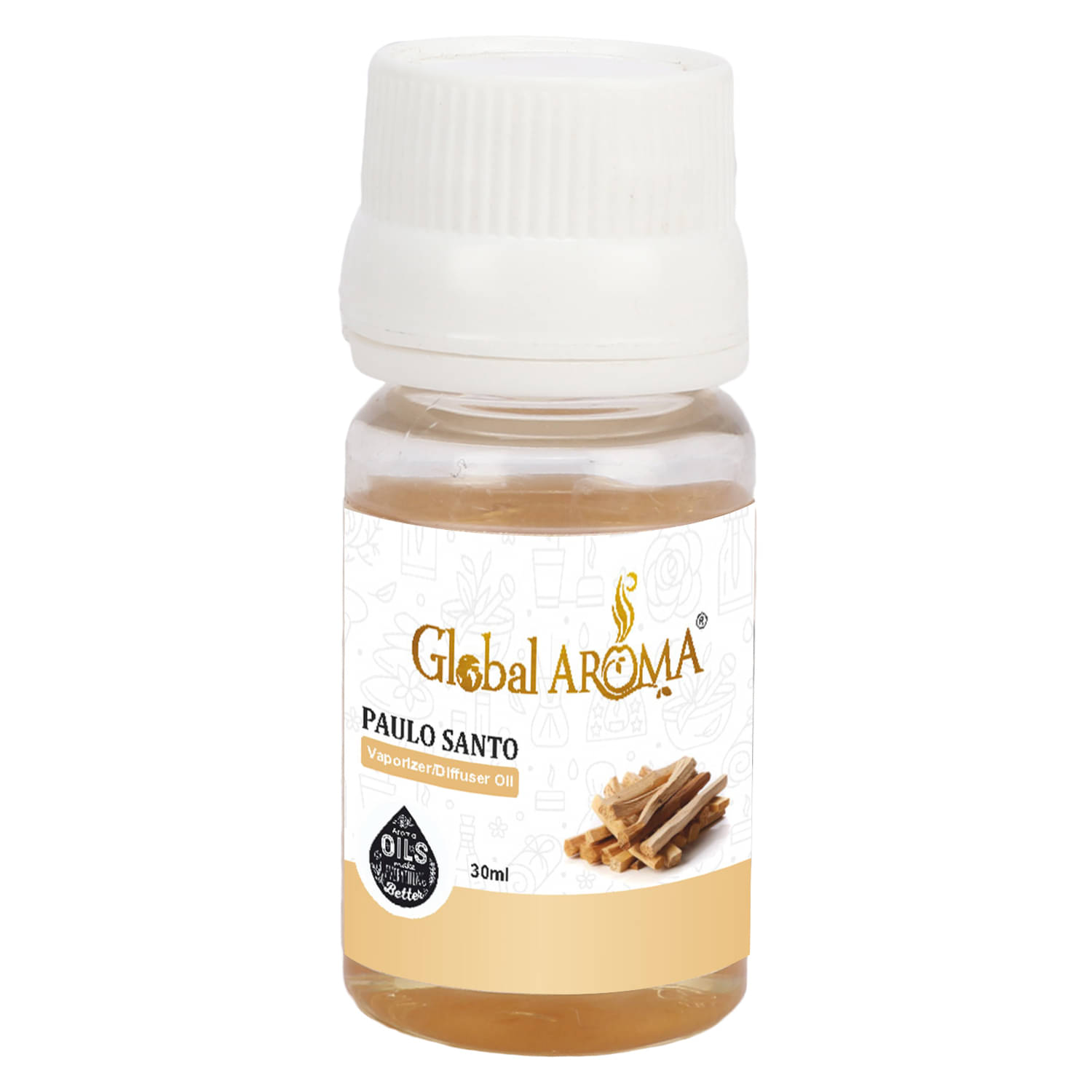 GLOBAL AROMA Paulo Santo Fragrance Aroma Diffusers Oil - 30 ML GLOBAL AROMA Paulo Santo Fragrance Aroma Diffusers Oil - 30 ML