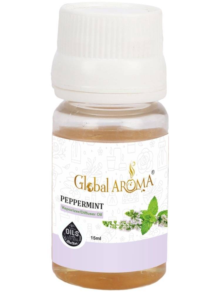 GLOBAL AROMA Peppermint Fragrance Aroma Diffusers Oil - 15 ML GLOBAL AROMA Peppermint Fragrance Aroma Diffusers Oil - 15 ML