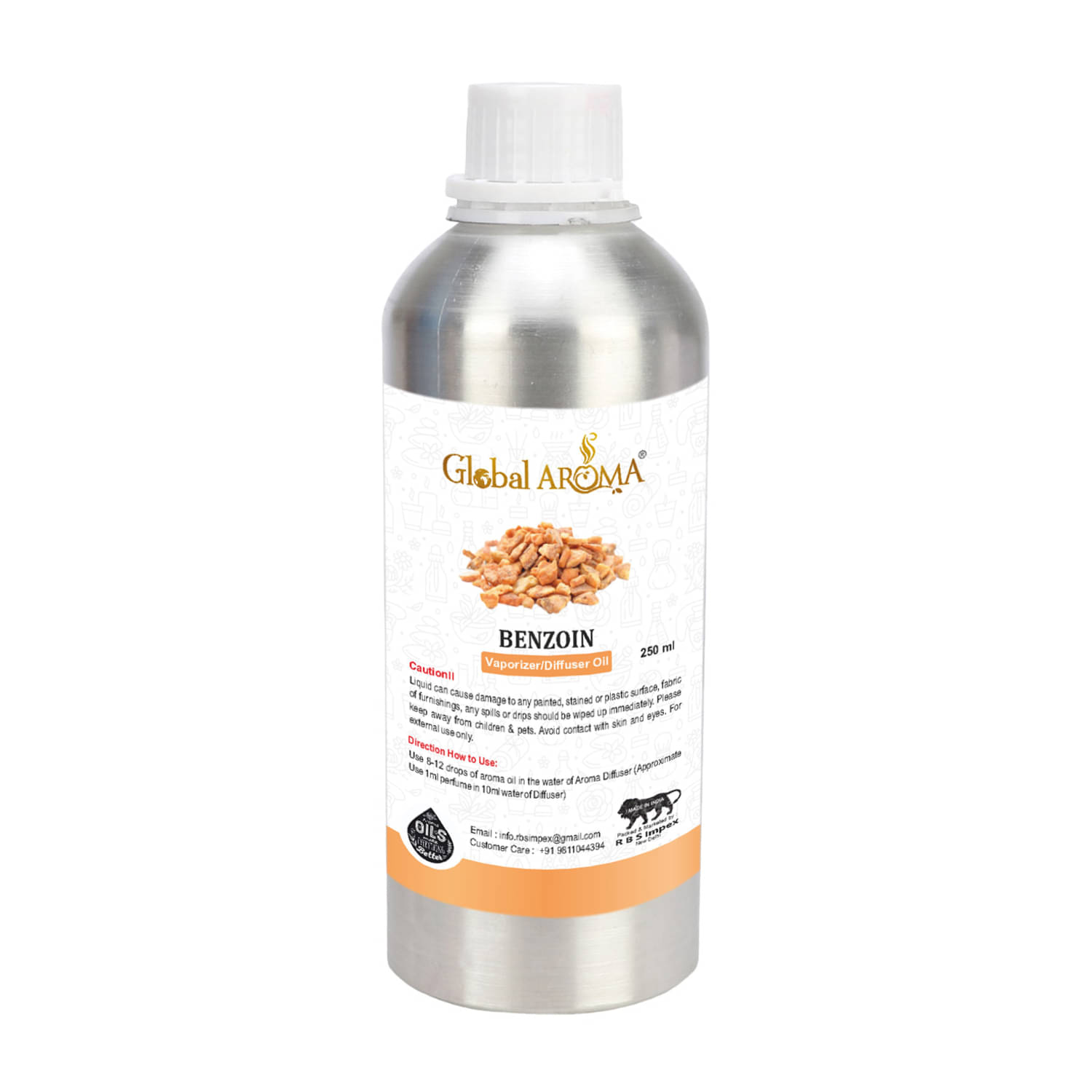 GLOBAL AROMA BENZOIN Fragrance Aroma Diffusers Oil - 250 ML GLOBAL AROMA BENZOIN Fragrance Aroma Diffusers Oil - 250 ML