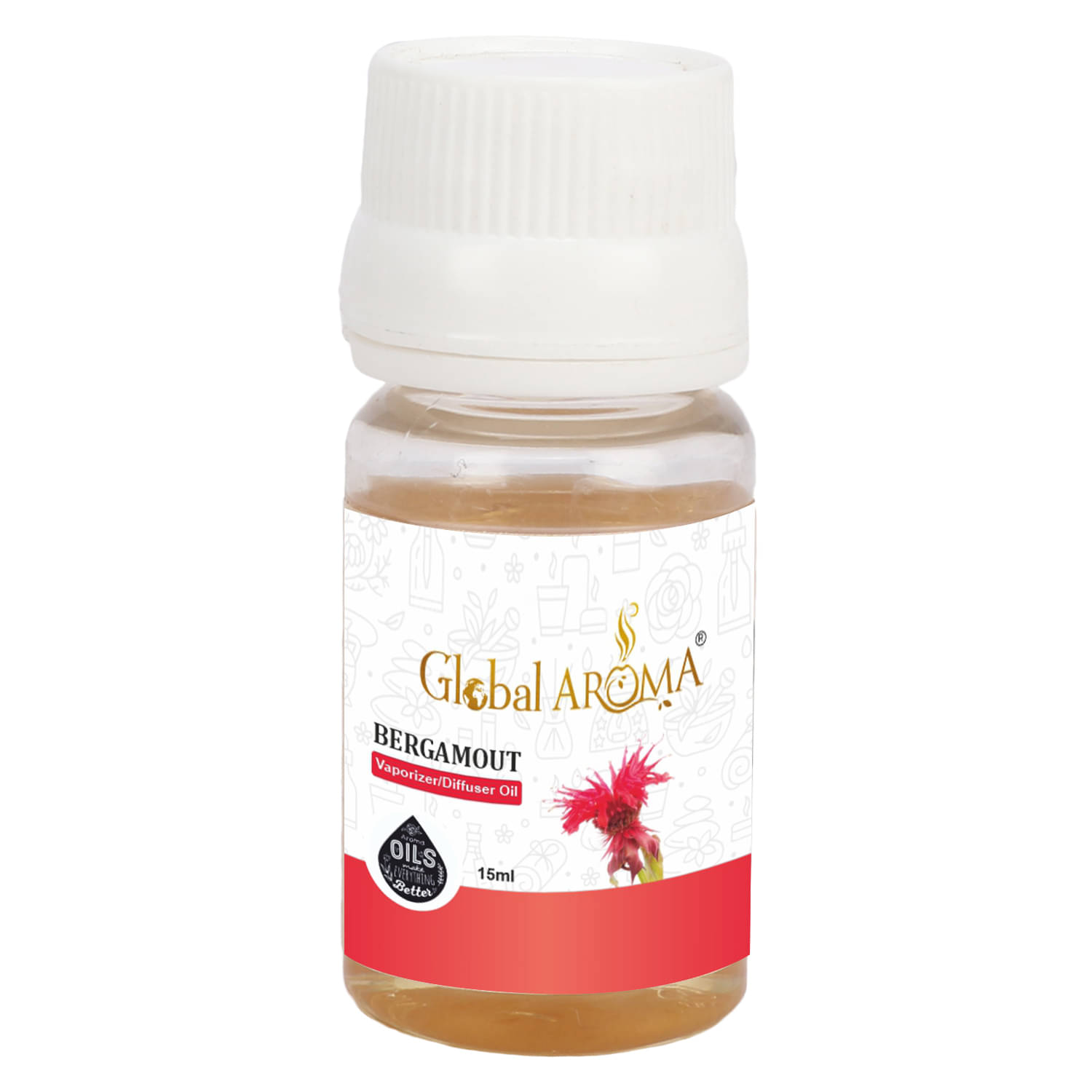 GLOBAL AROMA BERGAMOUT Fragrance Aroma Diffusers Oil - 15 ML GLOBAL AROMA BERGAMOUT Fragrance Aroma Diffusers Oil - 15 ML