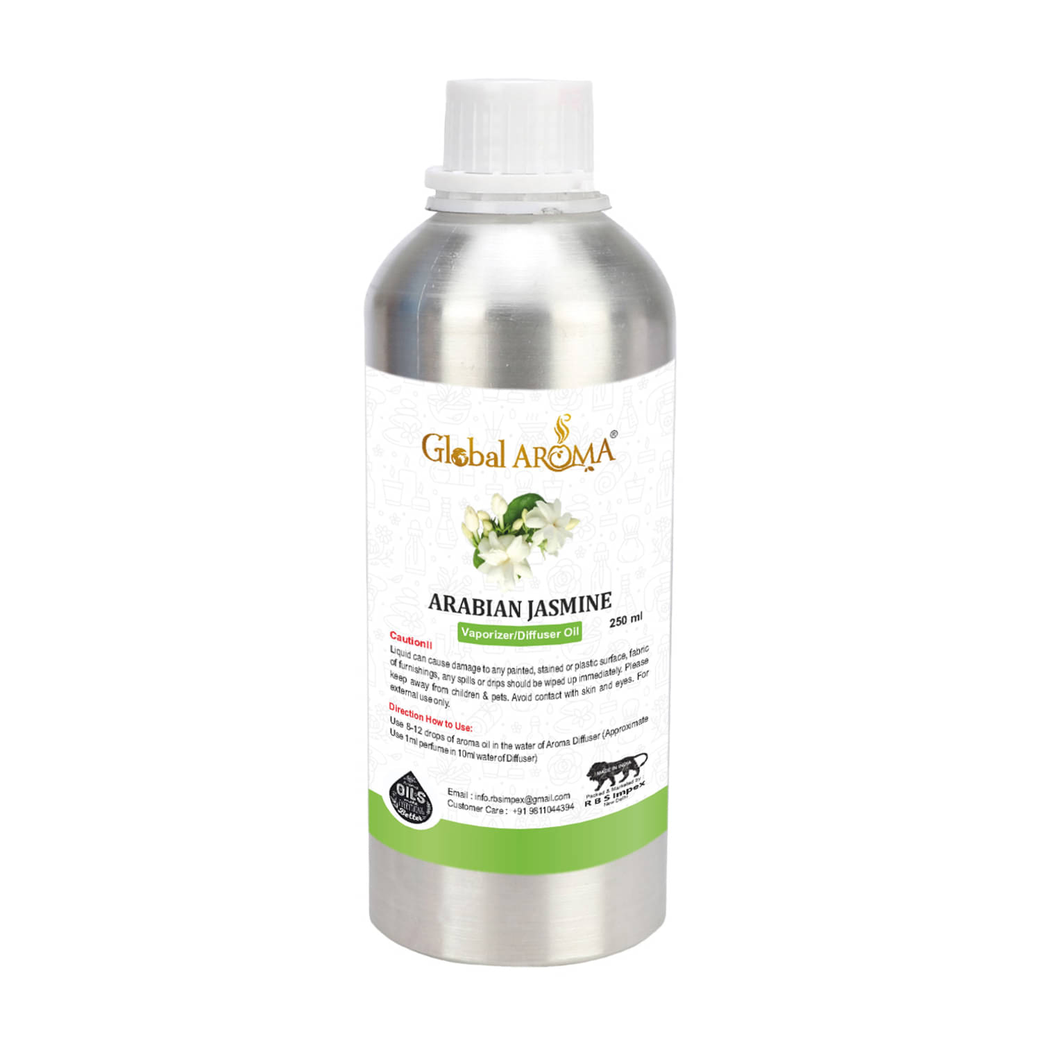     			GLOBAL AROMA ARABIAN-JASMINE Fragrance Aroma Diffusers Oil - 250 ML