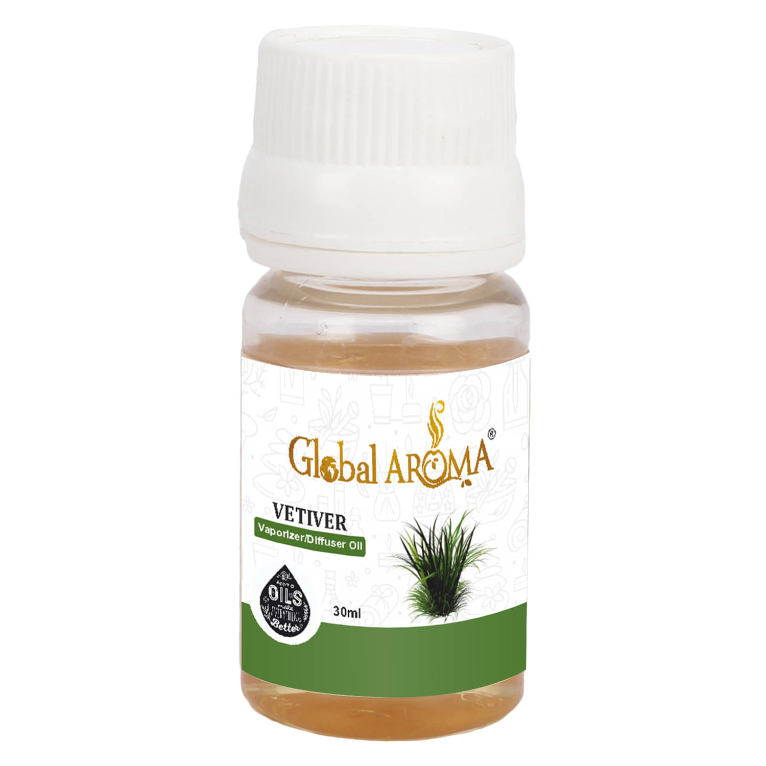 GLOBAL AROMA Vetiver Fragrance Aroma Diffusers Oil - 30 ML GLOBAL AROMA Vetiver Fragrance Aroma Diffusers Oil - 30 ML