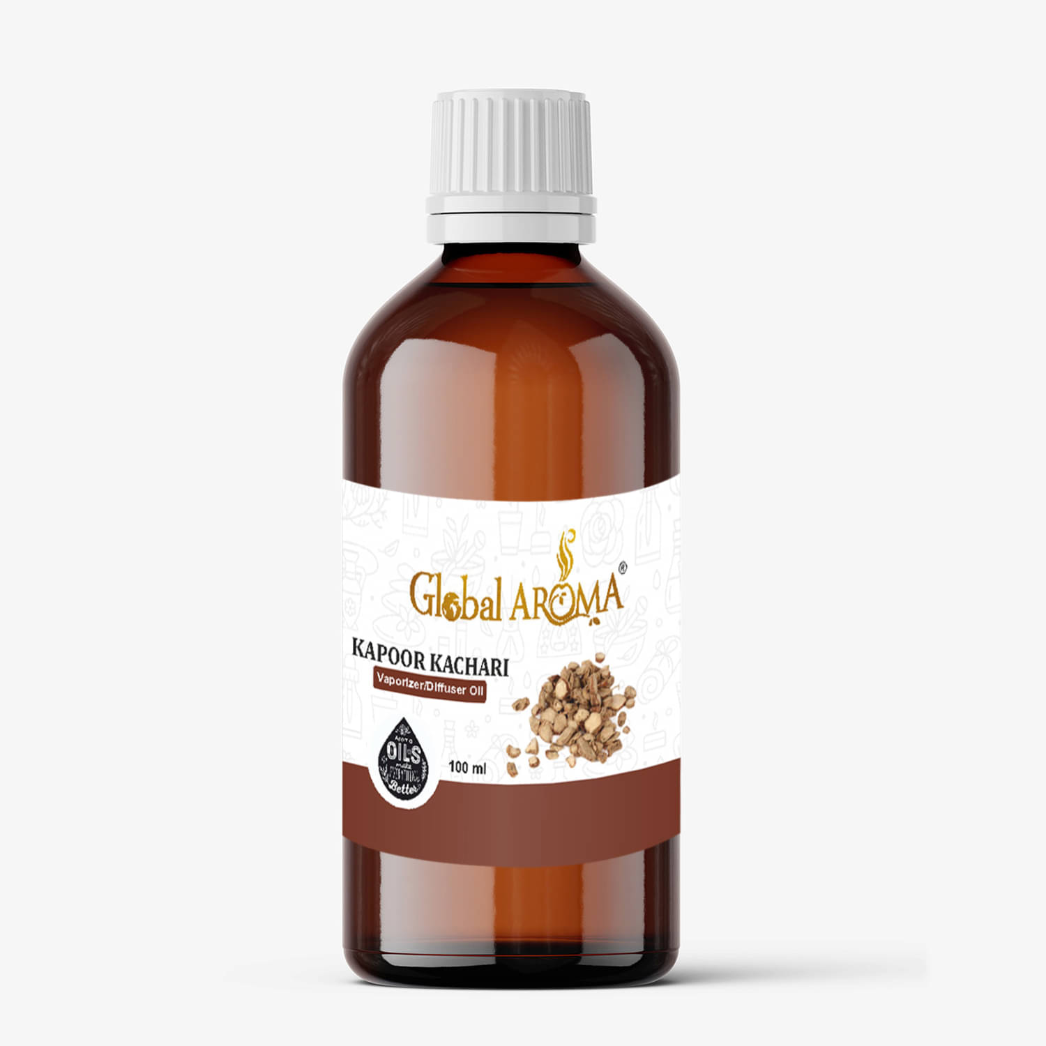 GLOBAL AROMA Kapoor Kachari Fragrance Aroma Diffusers Oil - 100 ML GLOBAL AROMA Kapoor Kachari Fragrance Aroma Diffusers Oil - 100 ML