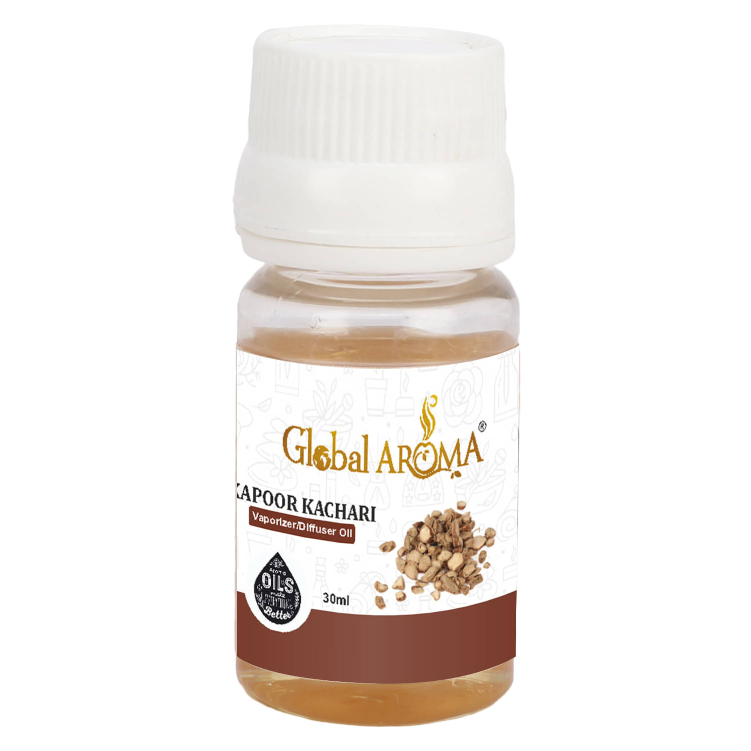 GLOBAL AROMA Kapoor Kachari Fragrance Aroma Diffusers Oil - 30 ML GLOBAL AROMA Kapoor Kachari Fragrance Aroma Diffusers Oil - 30 ML