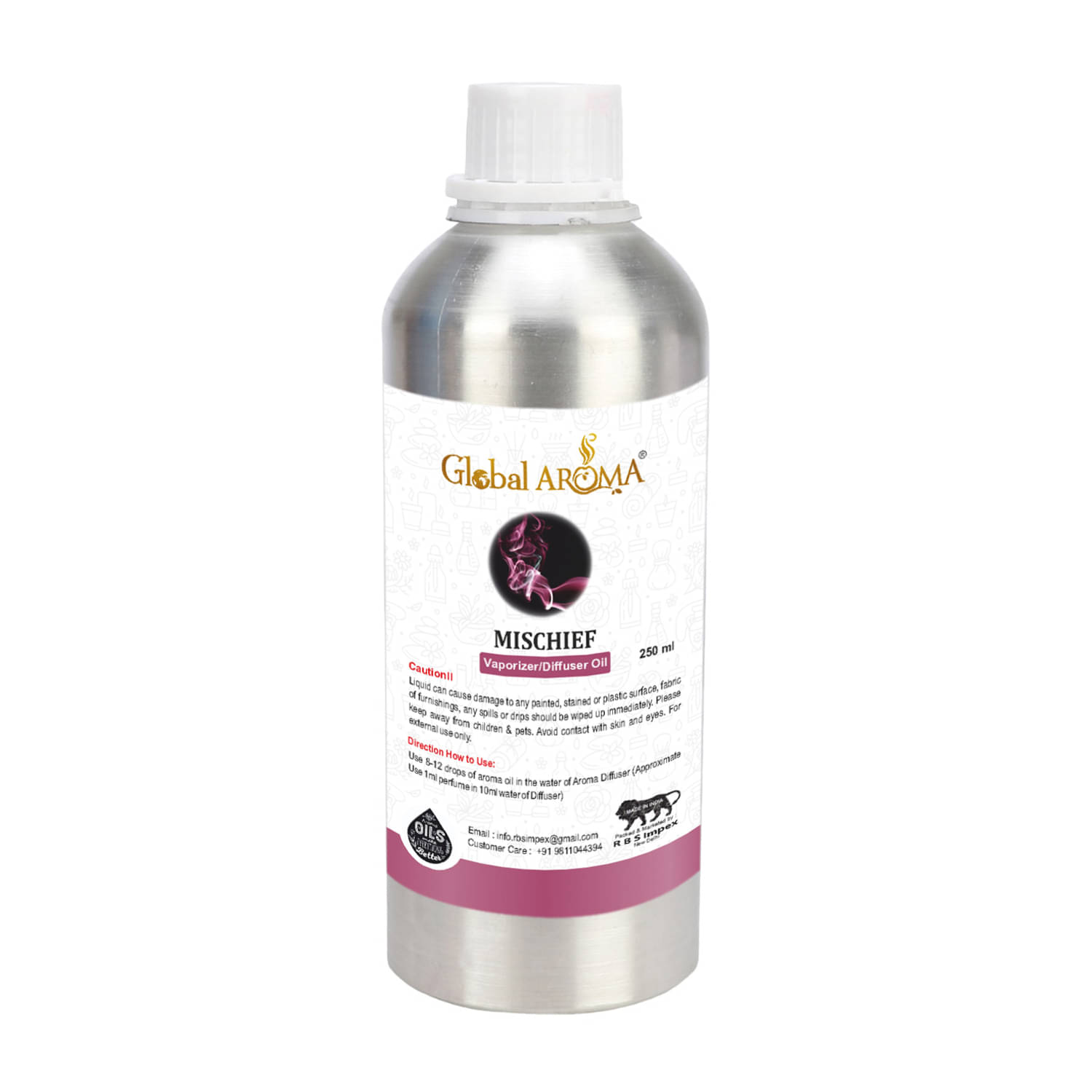 GLOBAL AROMA Mischief Fragrance Aroma Diffusers Oil - 250 ML GLOBAL AROMA Mischief Fragrance Aroma Diffusers Oil - 250 ML