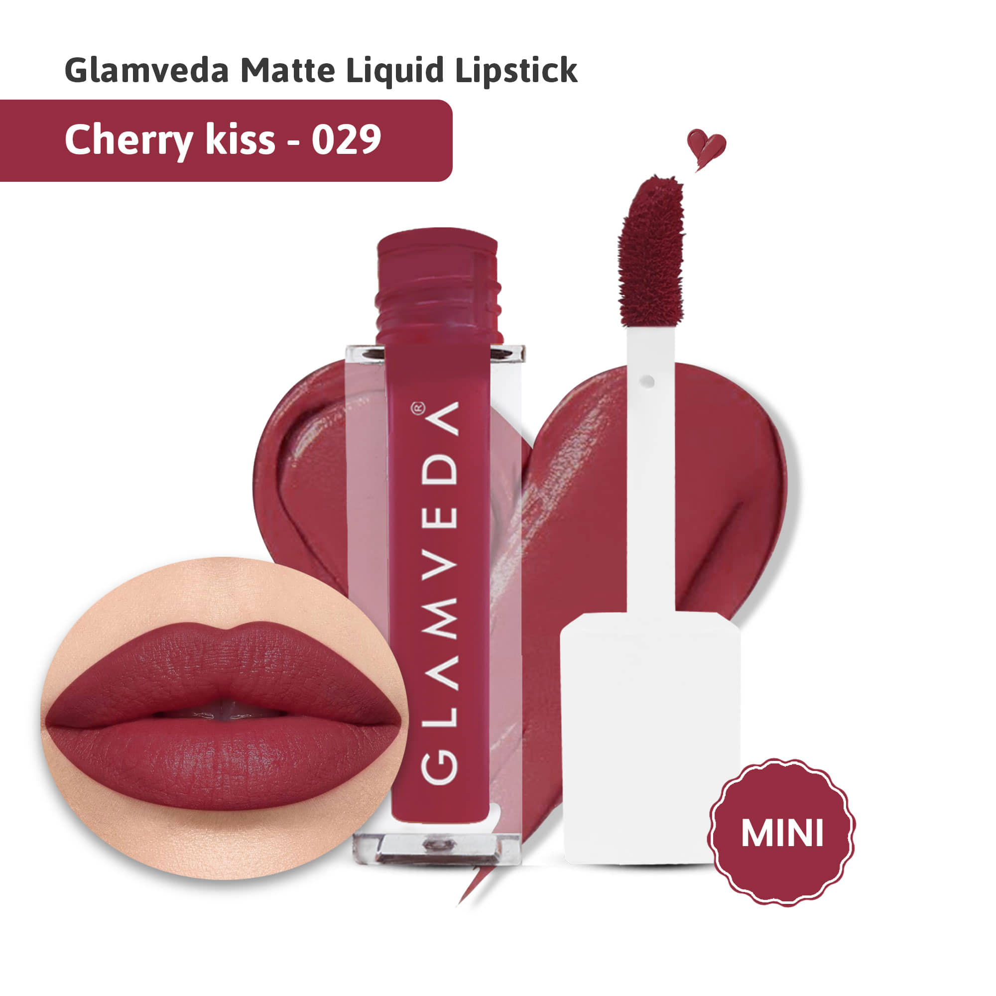 Glamveda X Rashami Desai Matte Mini Liquid Lipstick, Nude Brown shade (Passion - 025) 1.2ml