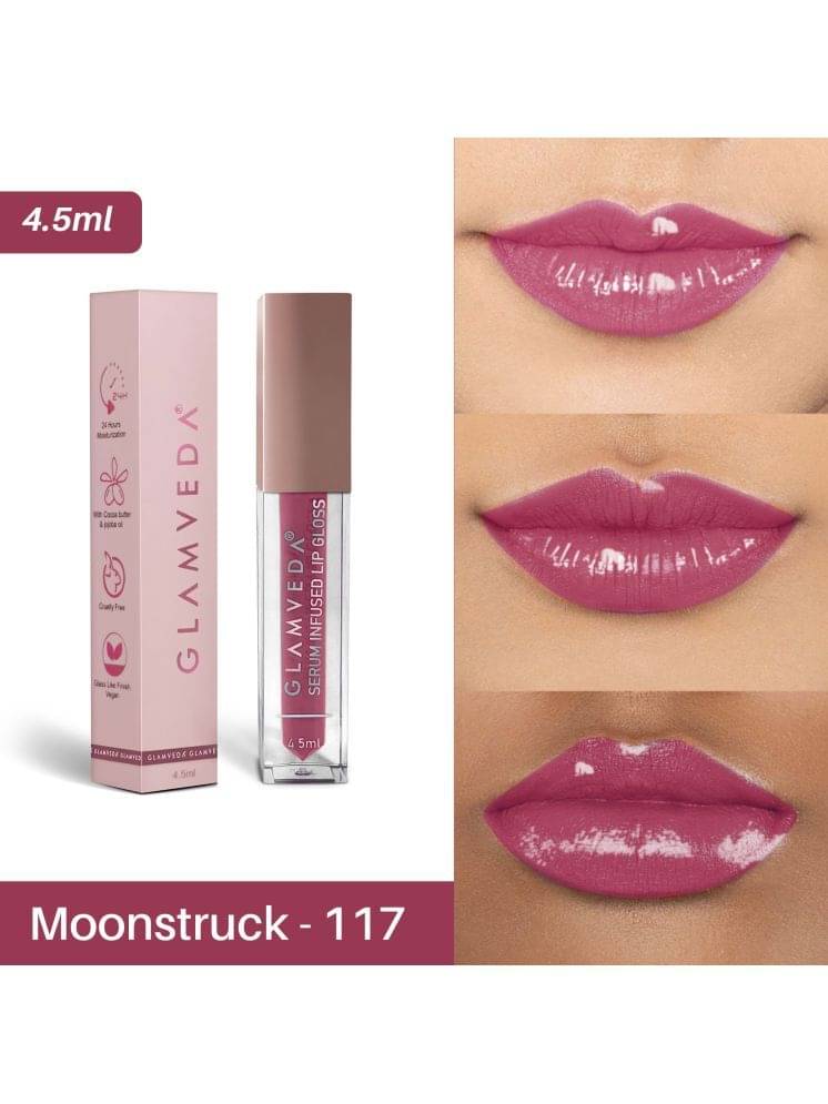     			Glamveda High Shine Serum Infused Lip Gloss | Moonstruck- 117 ( Mauve ) 4.5ml