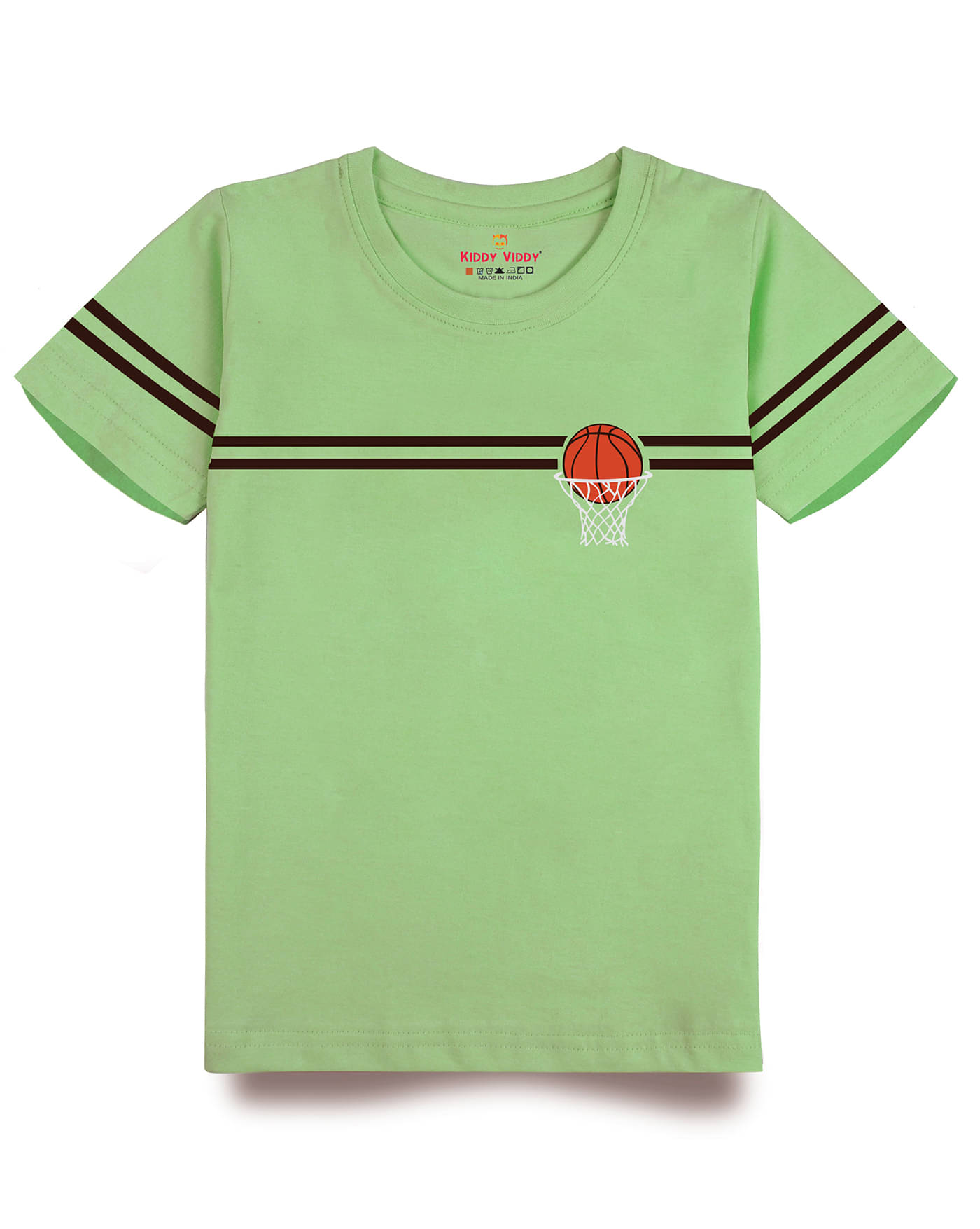     			KIDDY VIDDY Pack of 1 Boys Cotton T-Shirt ( Green )