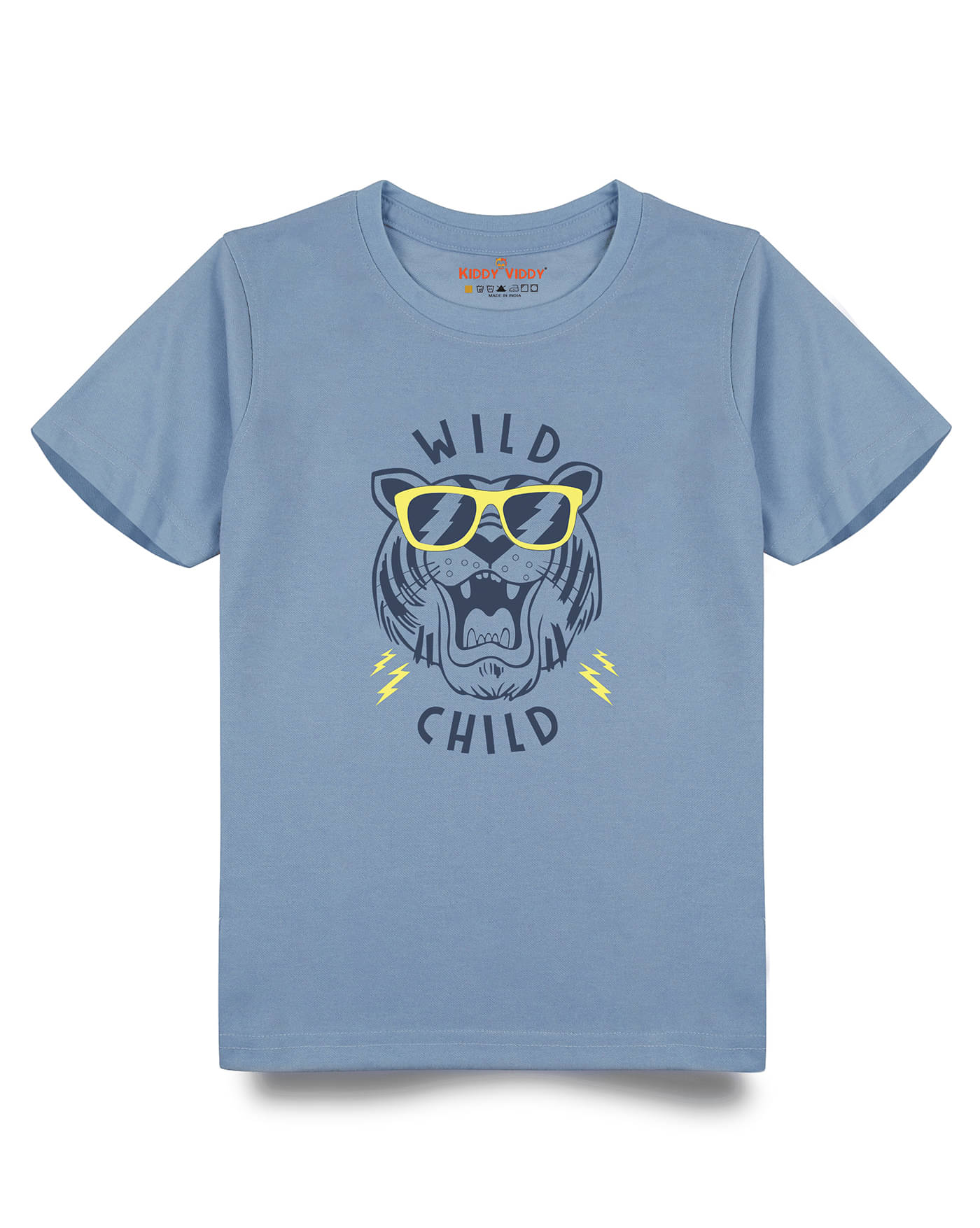     			KIDDY VIDDY Pack of 2 Boys Cotton T-Shirt ( Grey )