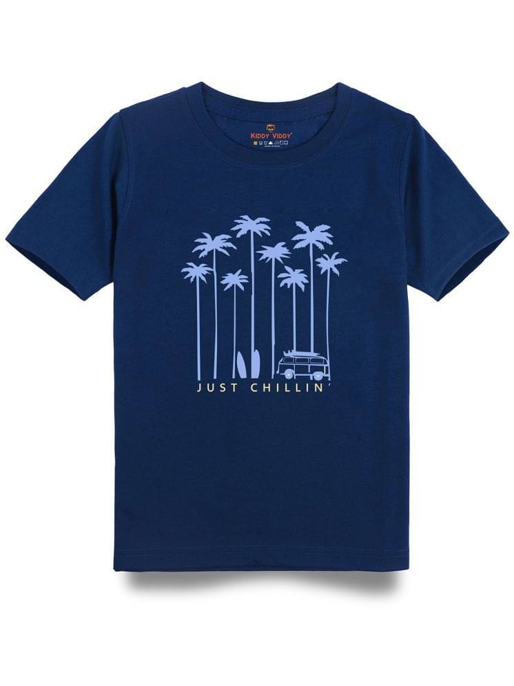     			KIDDY VIDDY Pack of 1 Boys Cotton Polo T-Shirt ( Navy Blue )