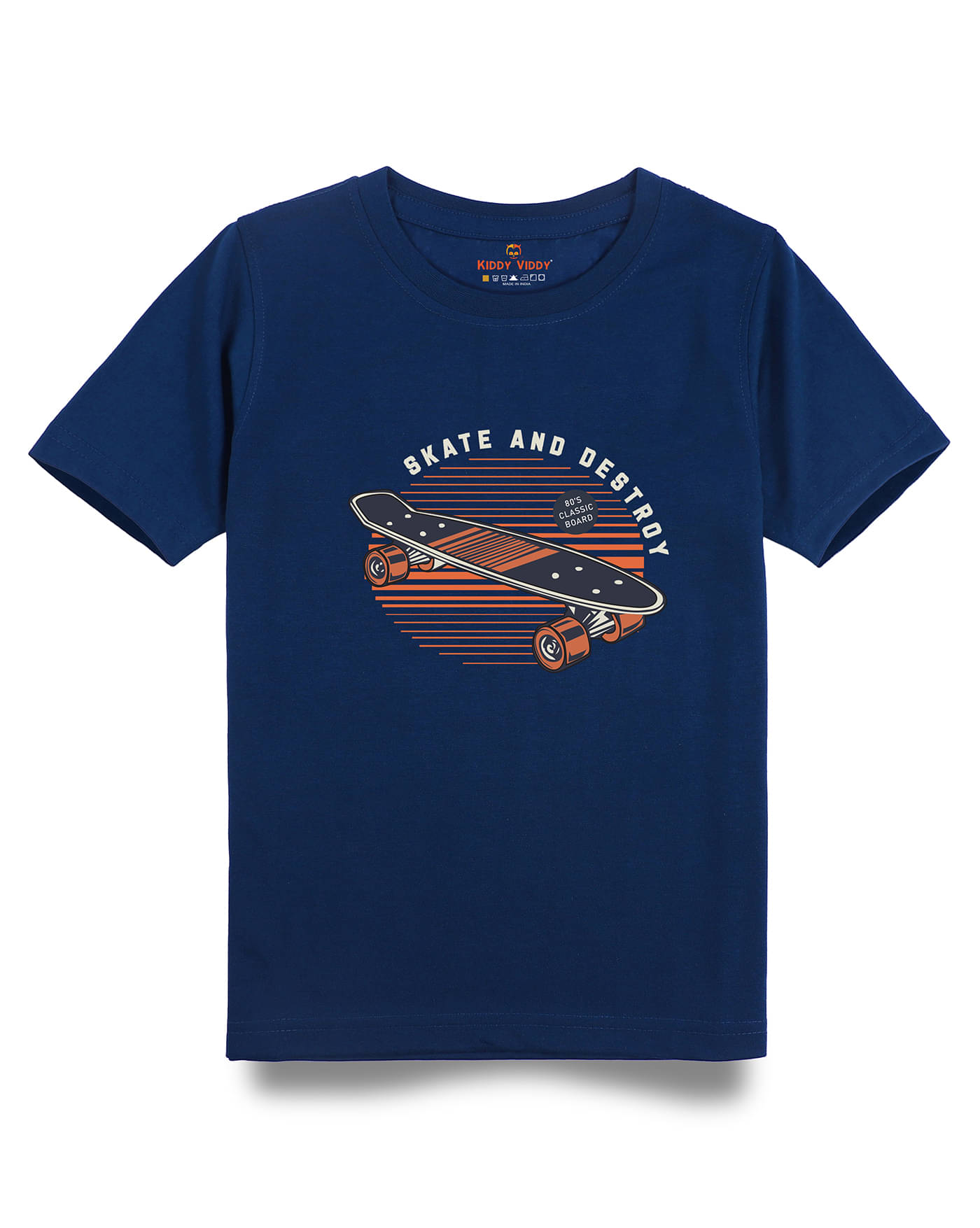     			KIDDY VIDDY Pack of 1 Boys Cotton Polo T-Shirt ( Navy Blue )