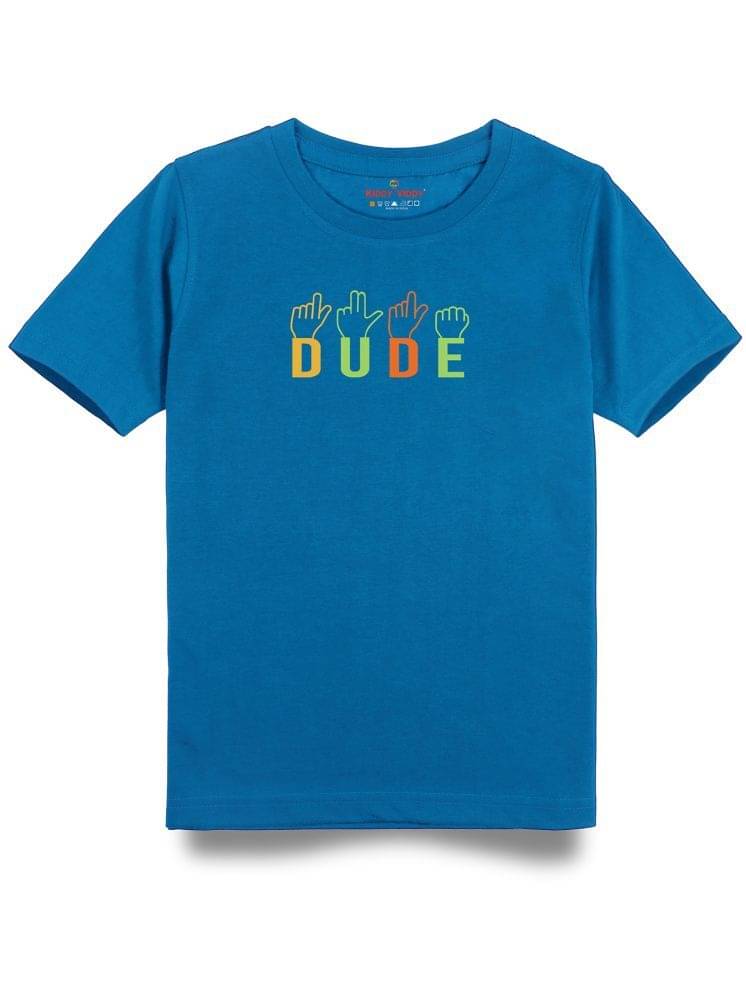     			KIDDY VIDDY Pack of 1 Boys Cotton T-Shirt ( Royal Blue )