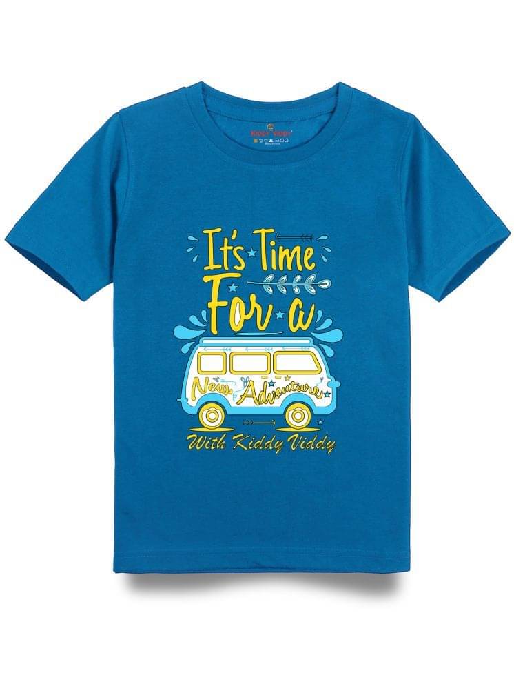     			KIDDY VIDDY Pack of 1 Boys Cotton T-Shirt ( Royal Blue )