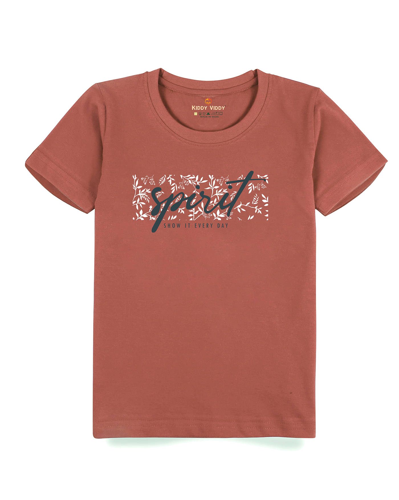     			KIDDY VIDDY Pack of 3 Boys Cotton T-Shirt ( Rust )