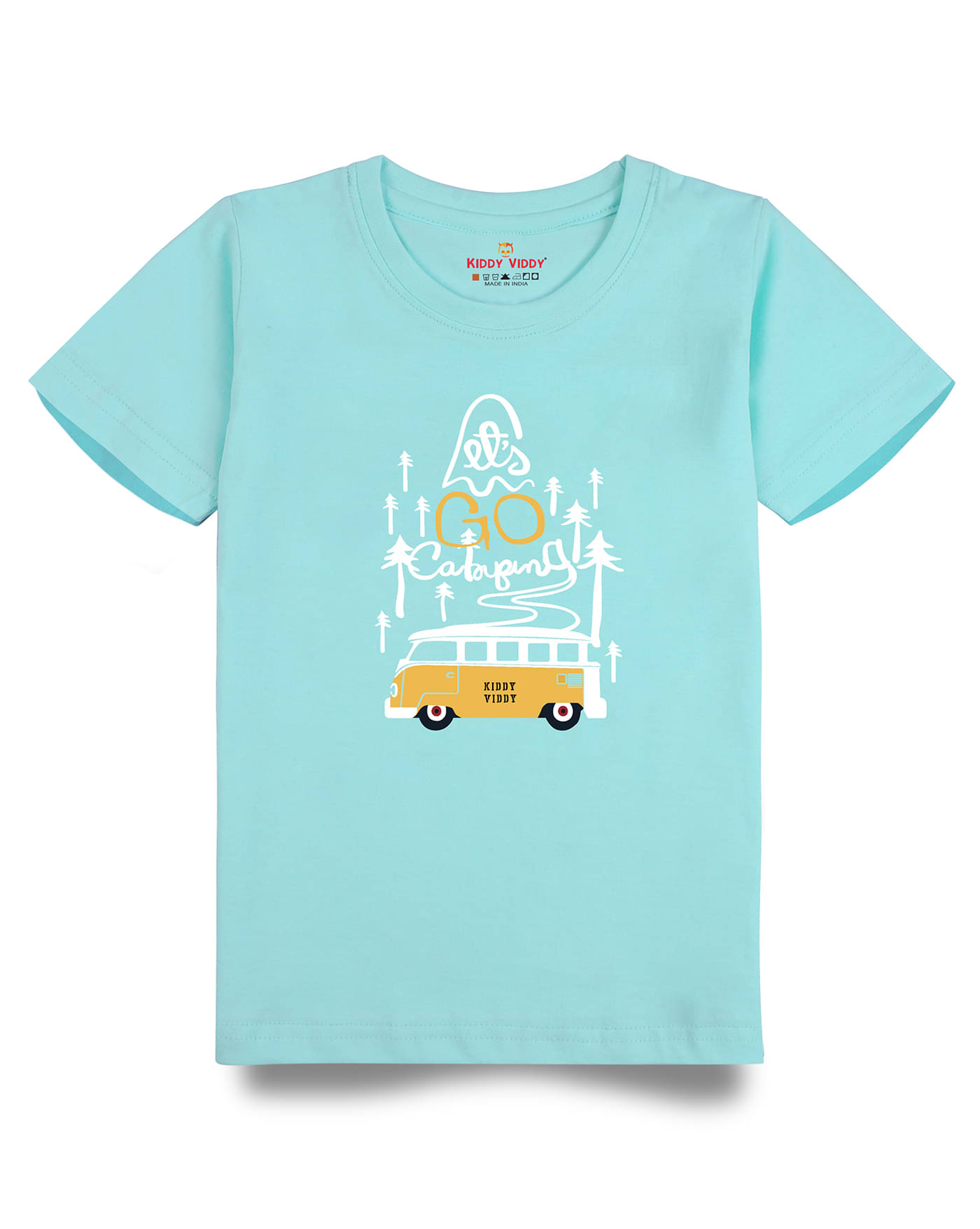     			KIDDY VIDDY Pack of 3 Boys Cotton T-Shirt ( Sky Blue )