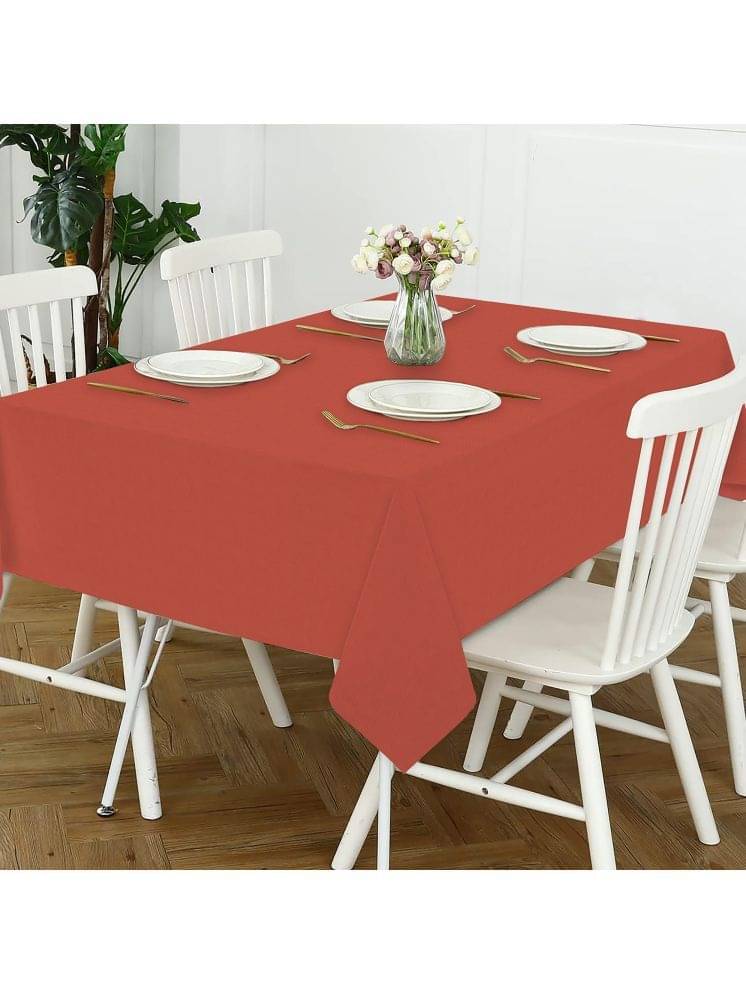 Oasis Hometex Solid Cotton 4 Seater Rectangle Table Cover ( 152 x 152 ) cm Pack of 1 Brown Oasis Hometex Solid Cotton 4 Seater Rectangle Table Cover ( 152 x 152 ) cm Pack of 1 Brown