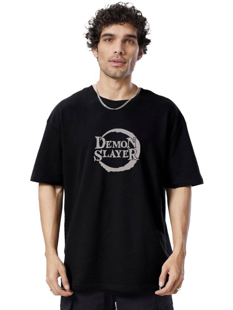     			Organic Chics Pack of 1 100% Cotton Oversized Fit Men's T-Shirt ( Black )