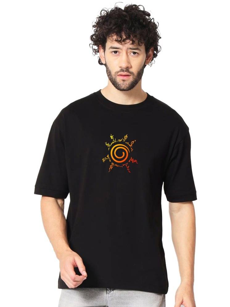     			Organic Chics Pack of 1 100% Cotton Oversized Fit Men's T-Shirt ( Black )