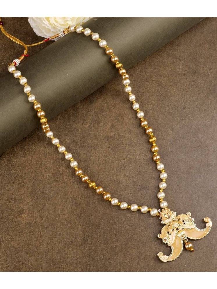     			Pearl beads Dulha groom sherwani Necklace/Moti Mala for Men for wedding | Exquisite Groom Mala | Perfect for Grooms