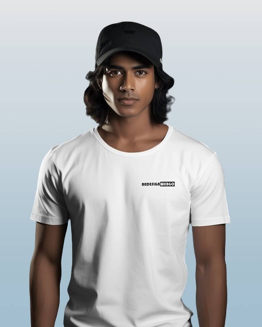 REDESIGNWEBGO Pack of 1 Polyester Regular Fit Men's T-Shirt ( White ) REDESIGNWEBGO Pack of 1 Polyester Regular Fit Men's T-Shirt ( White )