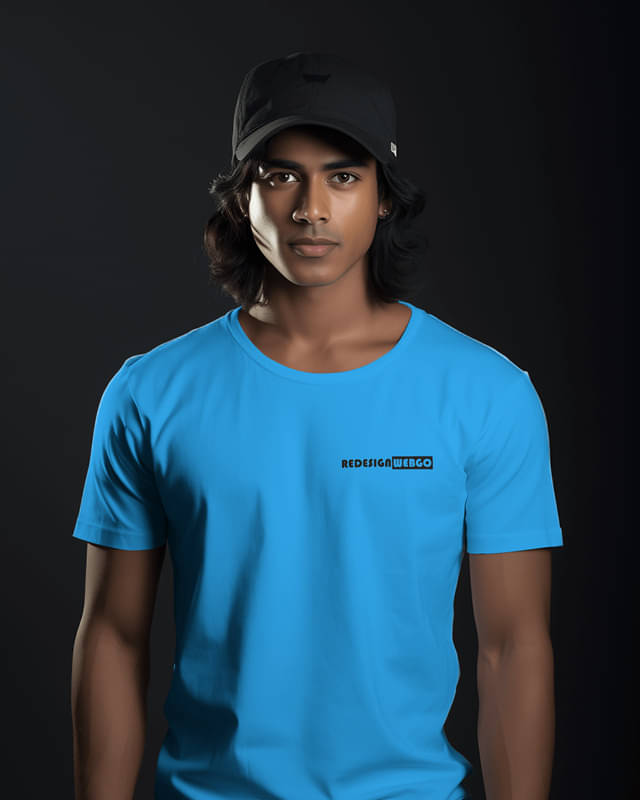 REDESIGNWEBGO Pack of 1 Polyester Regular Fit Men's T-Shirt ( Blue ) REDESIGNWEBGO Pack of 1 Polyester Regular Fit Men's T-Shirt ( Blue )