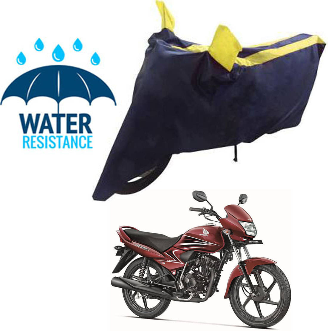 RONISH Bike Body Cover for Honda Dream Yuga ( Pack of 1 ) , Yellow RONISH Bike Body Cover for Honda Dream Yuga ( Pack of 1 ) , Yellow