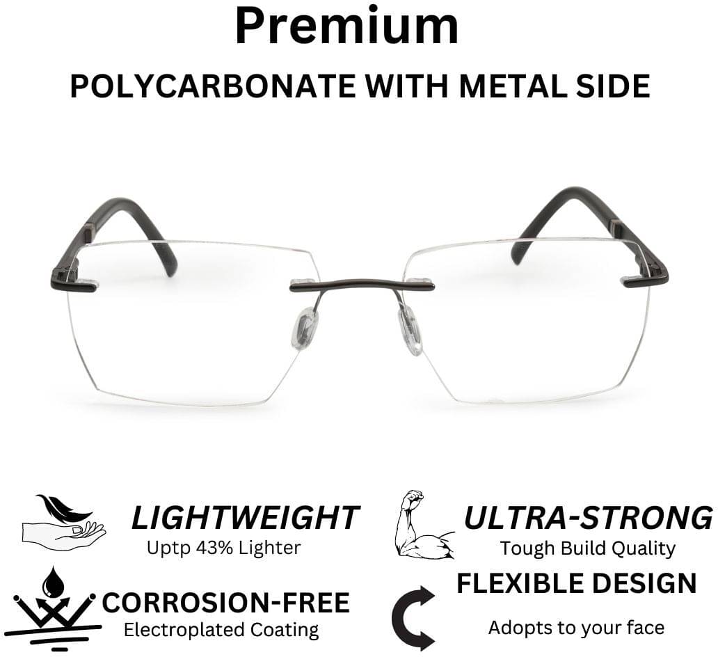     			Redex Khaki Rectangular Eyeglass Frame ( Pack of 1 )