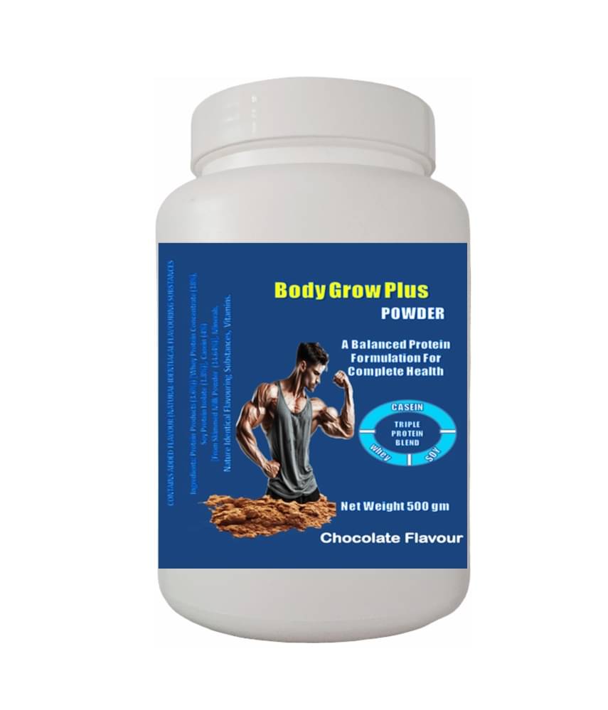 Rikhi Body Grow Plus Weight,Mass Gainer Powder 500 gm Chocolate     			Rikhi Body Grow Plus Weight,Mass Gainer Powder 500 gm Chocolate