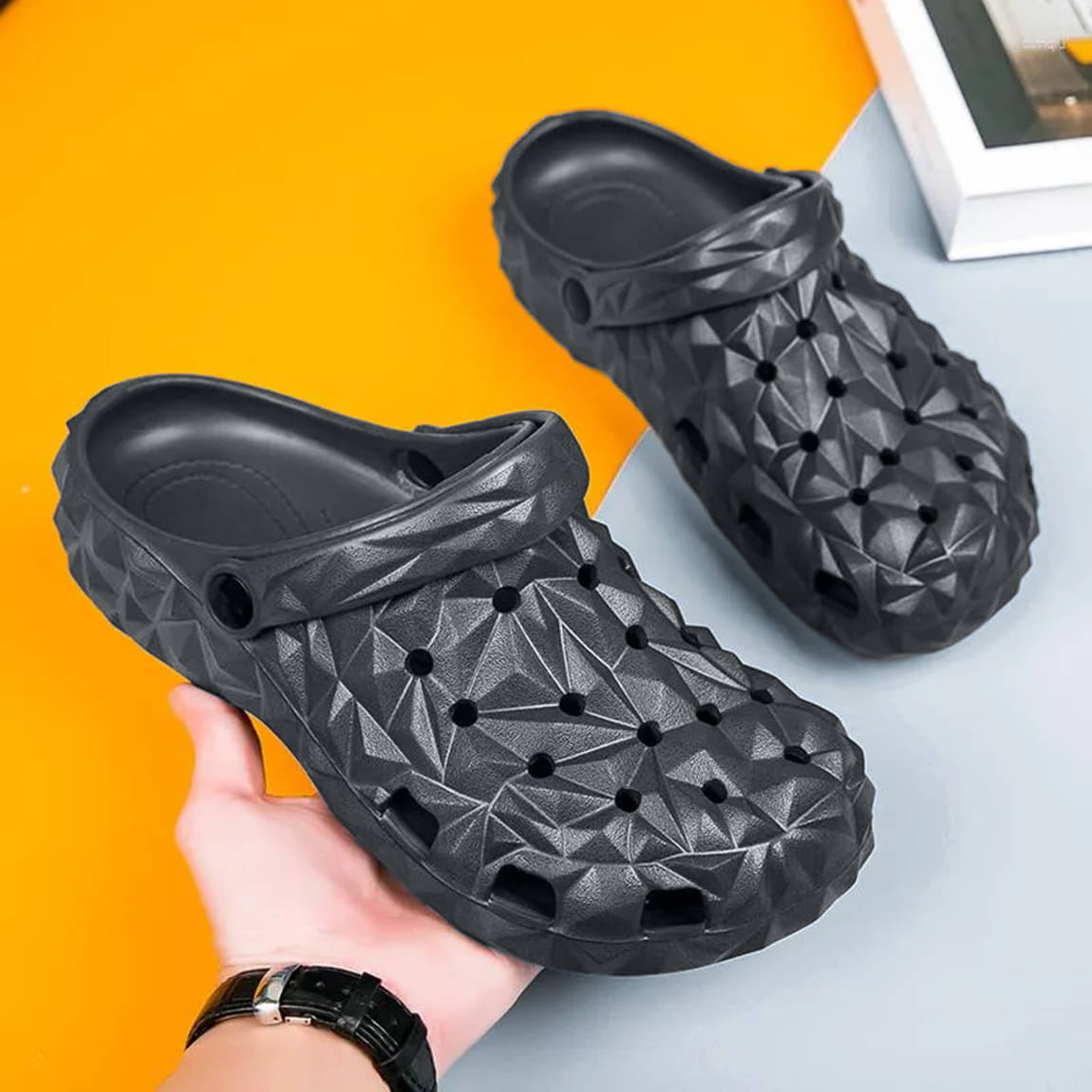     			Secritas - Black Men's Clogs