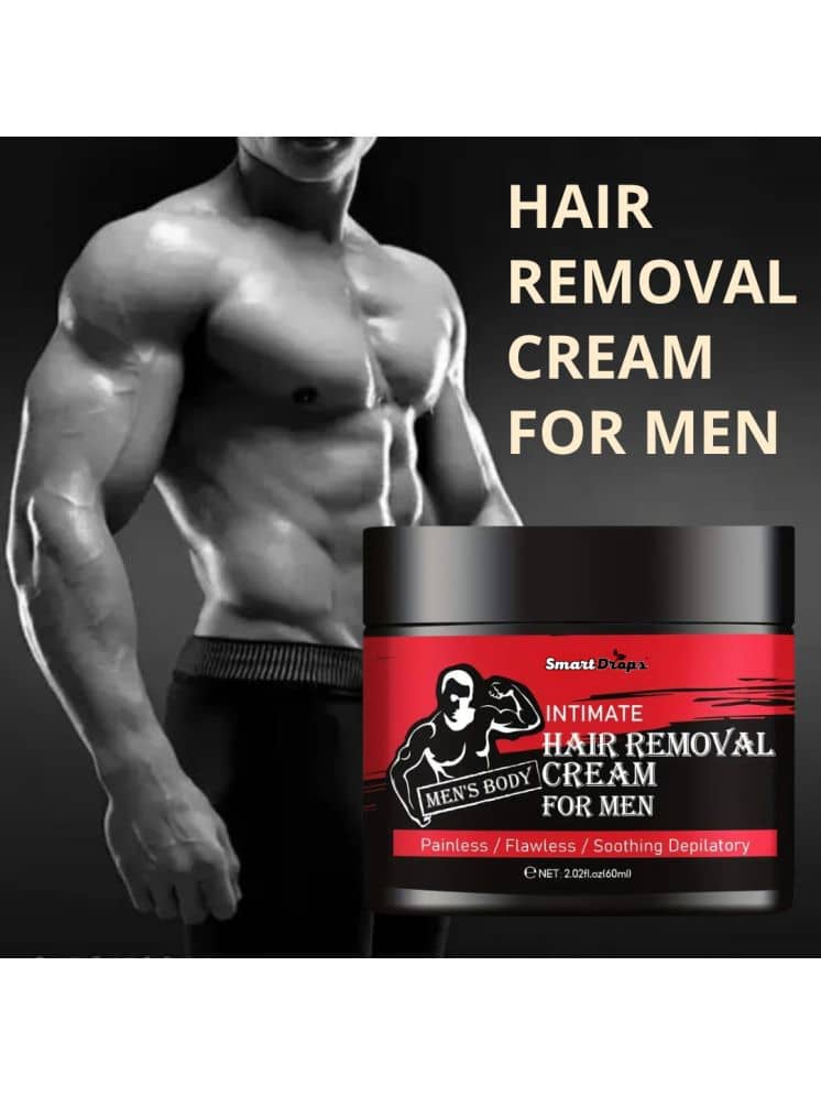 Smartdrops Natural Hair Removal Hair Removal Creams for Men 60 ( Pack of 1 )